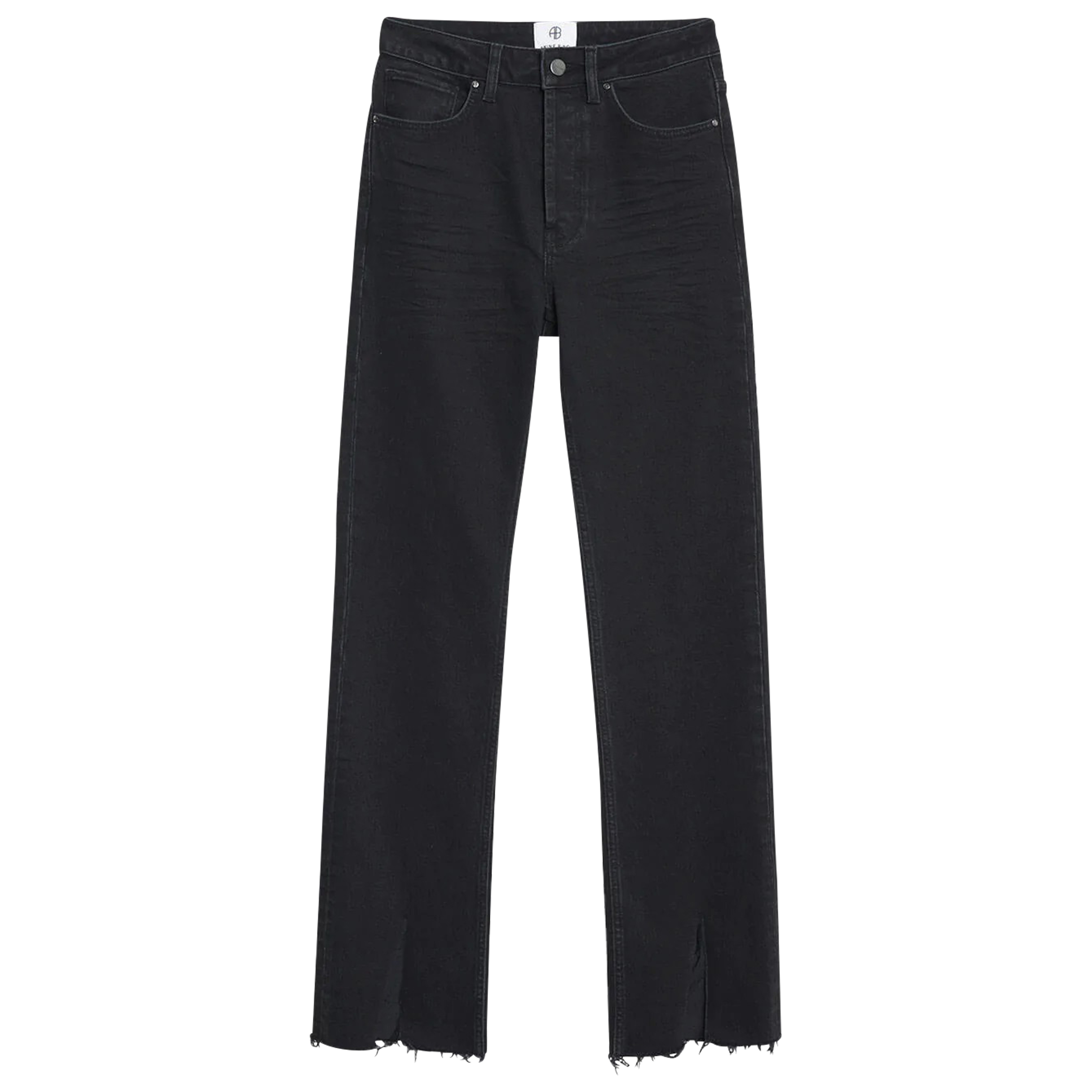 Anine Bing Roxanne Jeans in Black Tie 26