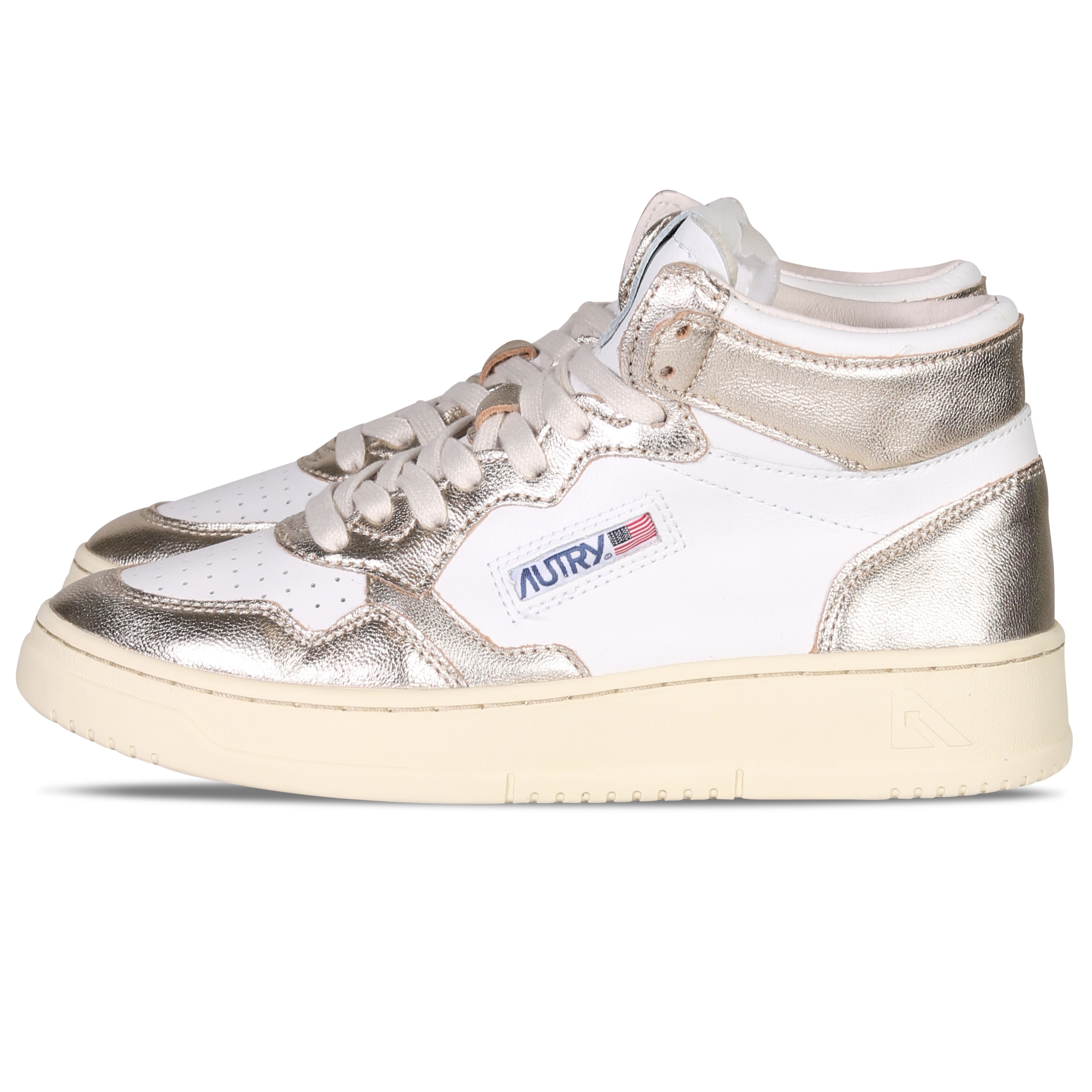 Autry Action Shoes Mid Sneaker White/Platinum