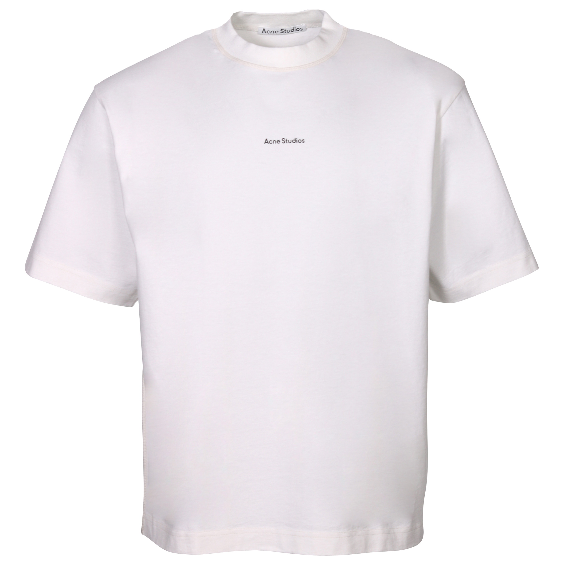 ACNE STUDIOS Loose Fit Stamp T-Shirt in Optic White