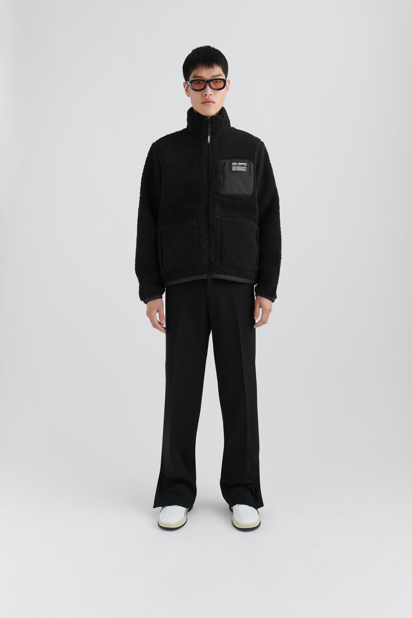 AXEL ARIGATO Billie Fleece Jacket in Black M