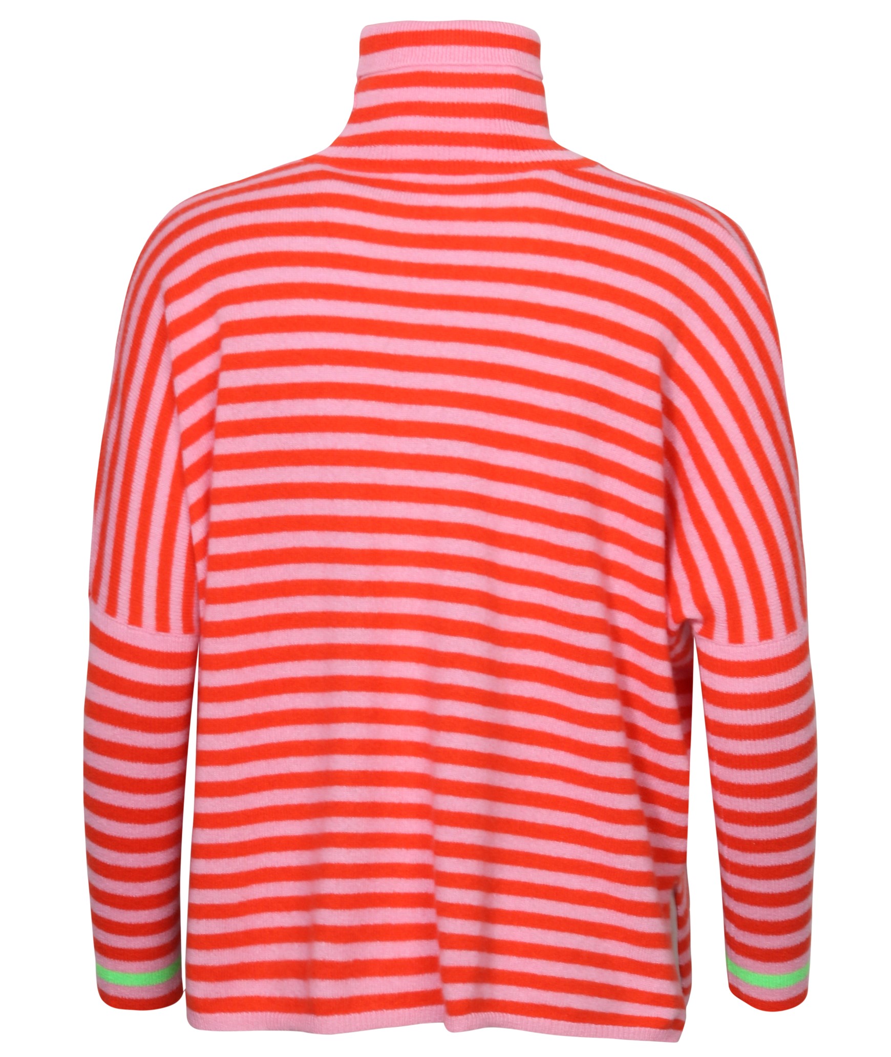 ABSOLUT CASHMERE Poncho Sweater Joanna in Light Pink/Orange