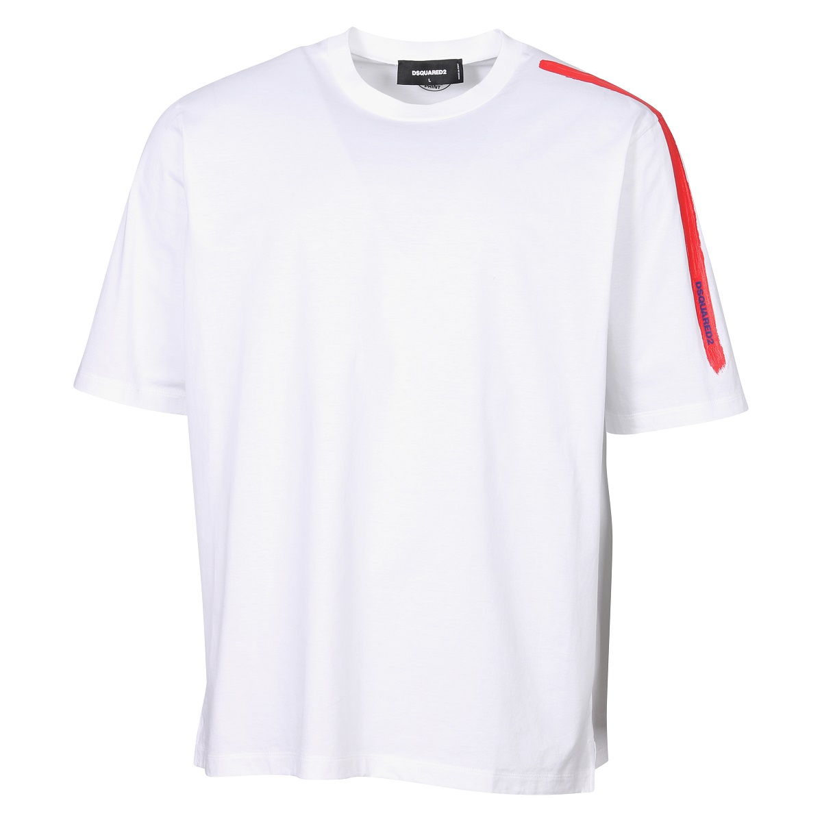 DSQUARED2 Shoulder Logo T-Shirt in White