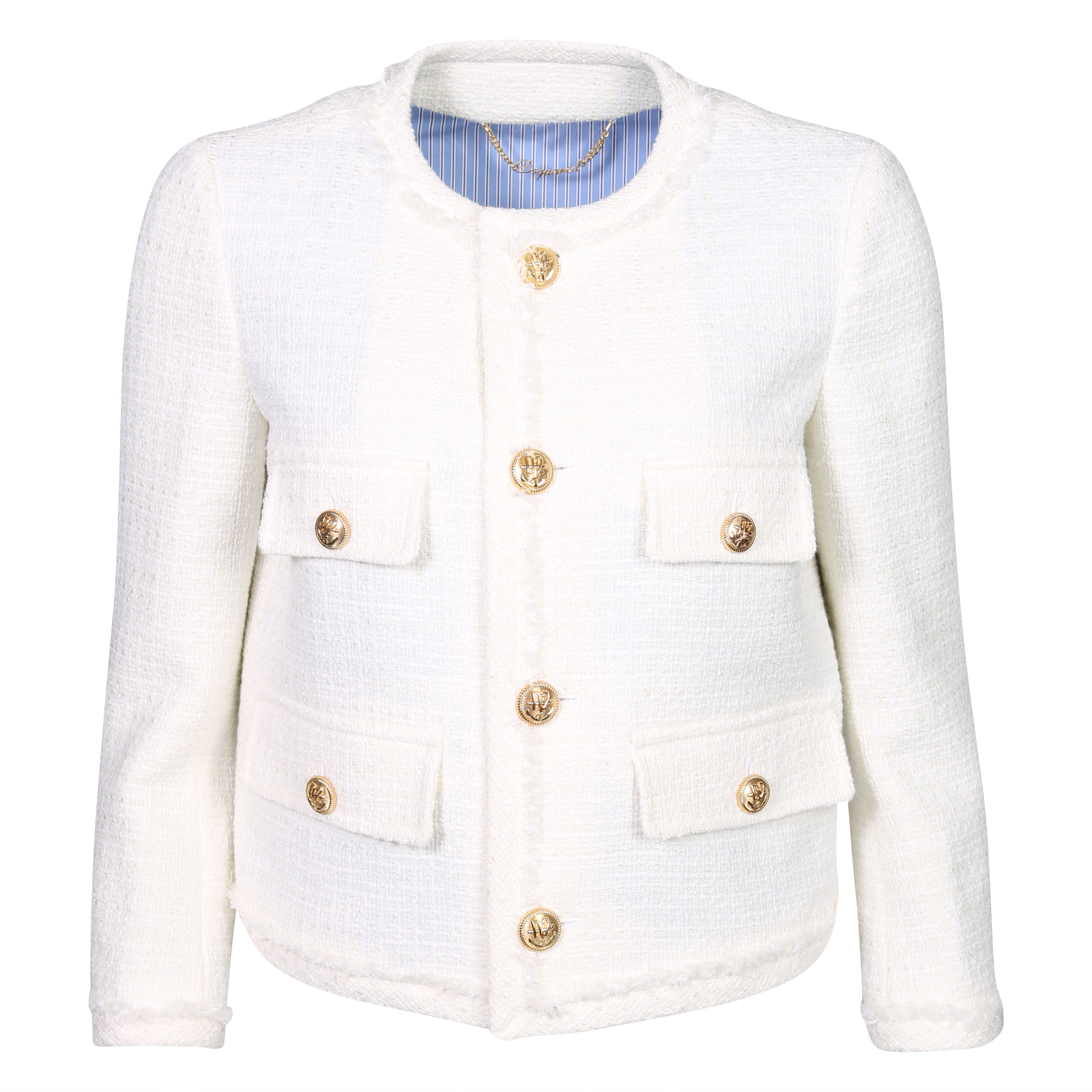 Dsquared Riviera Boxy Jacket Offwhite