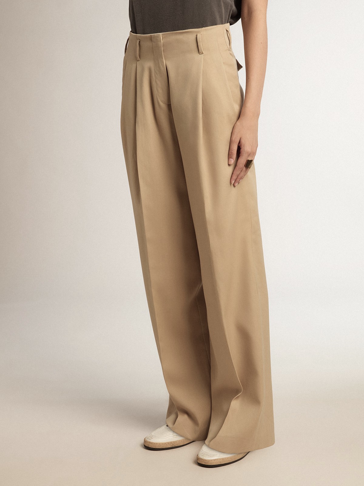 GOLDEN GOOSE Pant Flavia in Sand IT 38/  EU 32