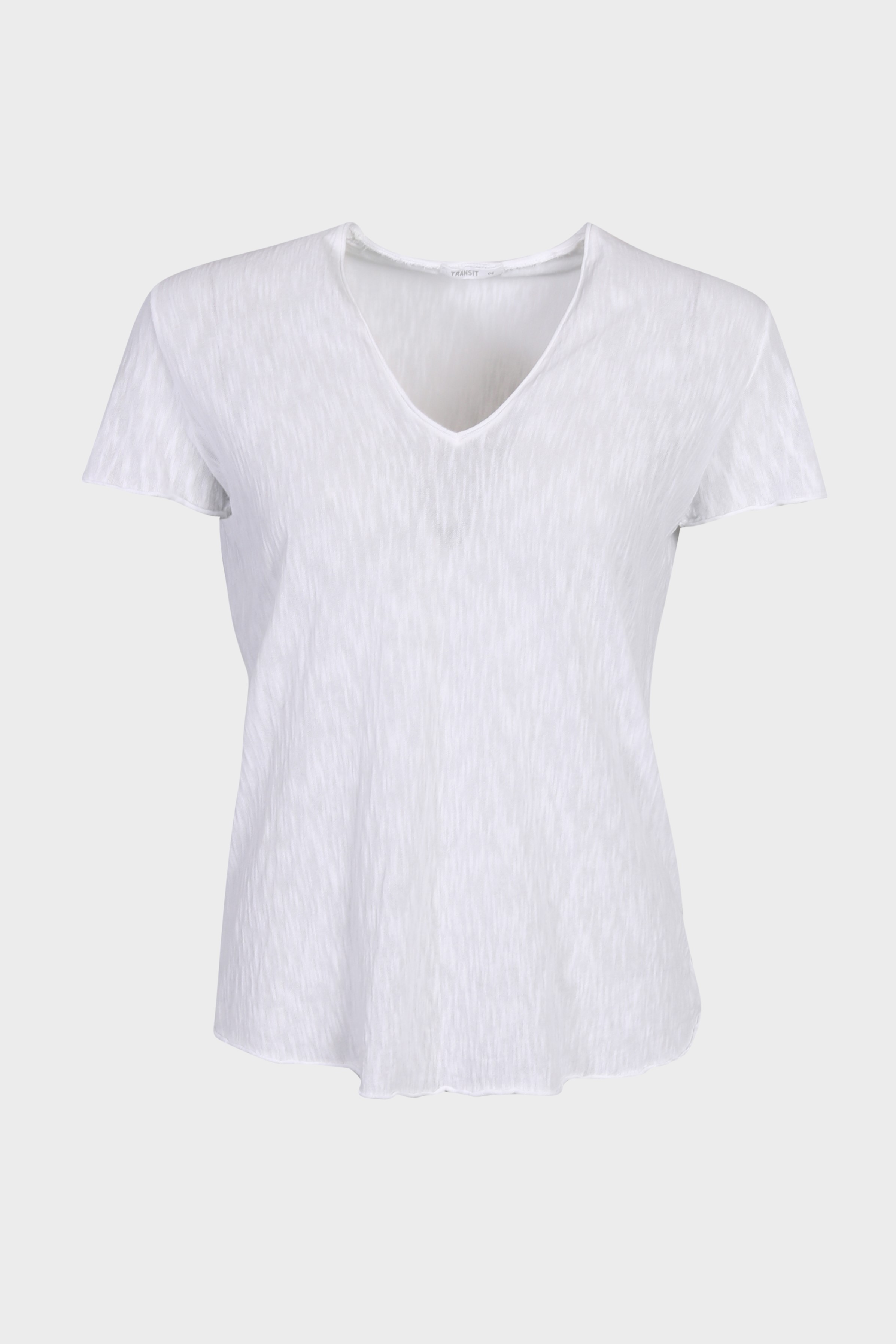 TRANSIT PAR SUCH V-Neck T-Shirt in White S