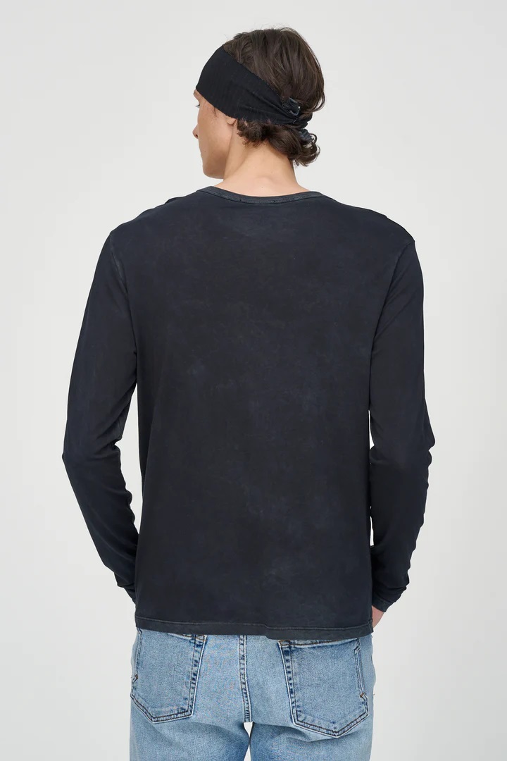 COTTON CITIZEN Classic Crew Longsleeve in Vintage Black