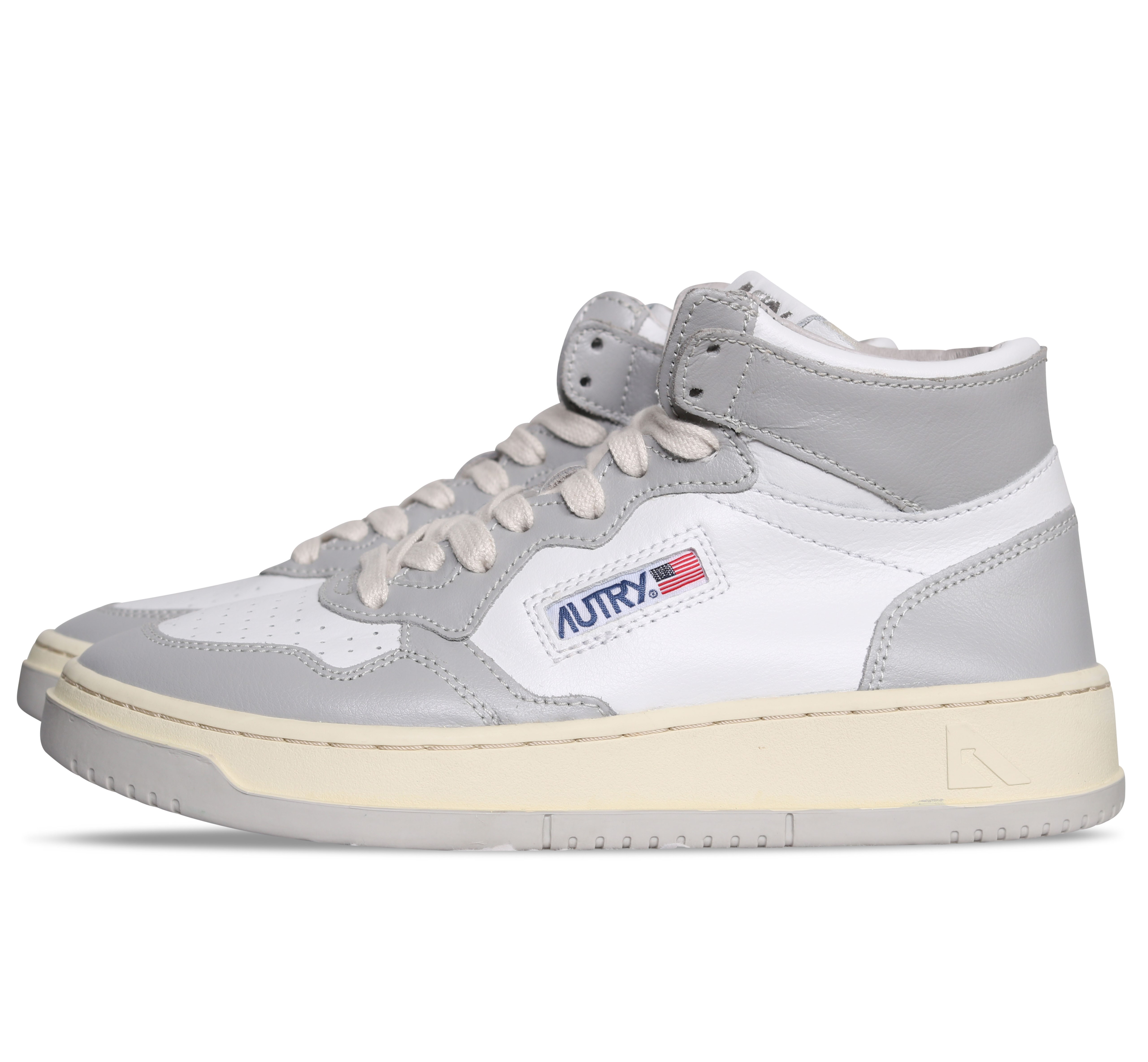 Autry Action Shoes Mid Sneaker White/Grey Autry Action Shoes Mid Sneaker White/Grey