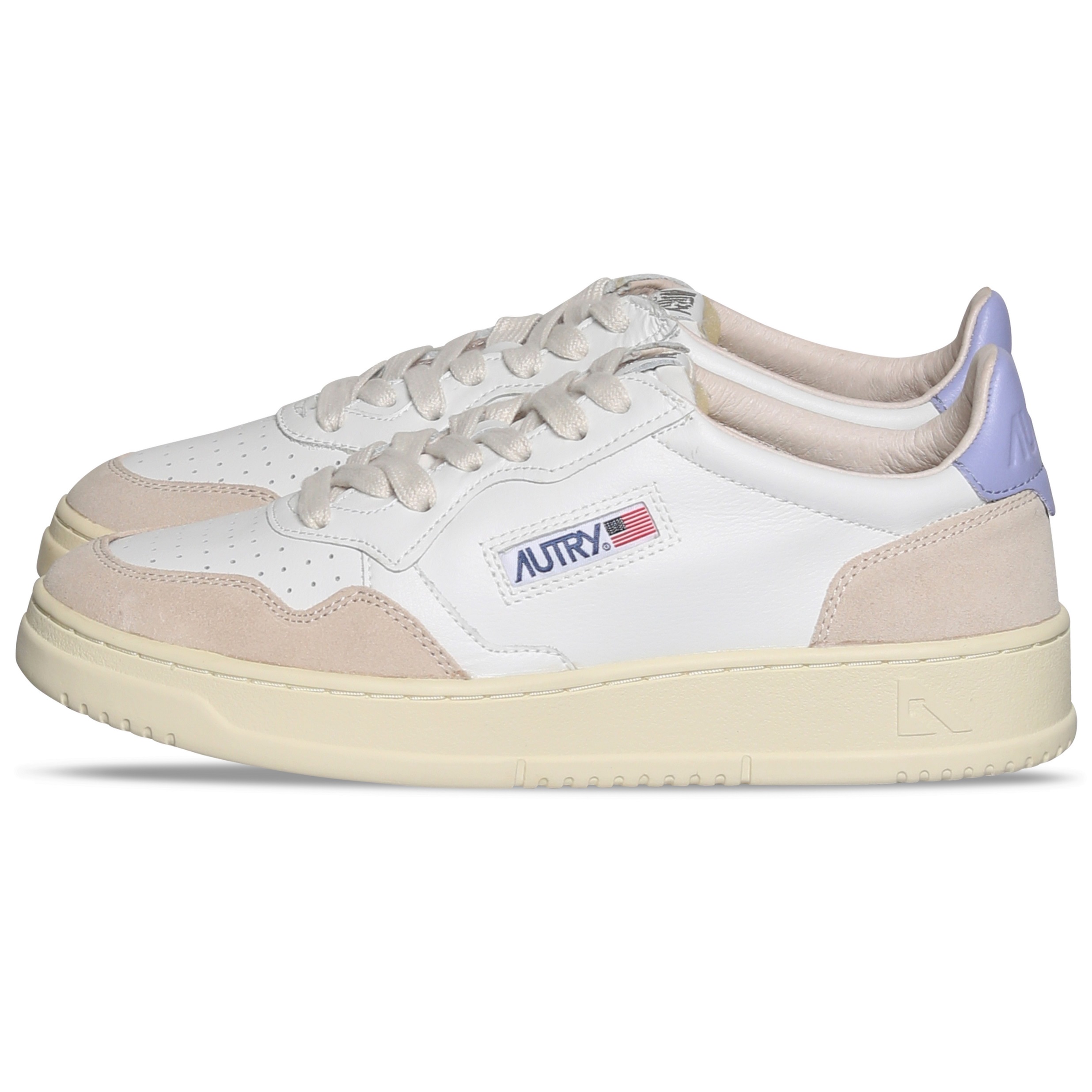 Autry Action Shoes Low Sneaker White/Suede/Lavander