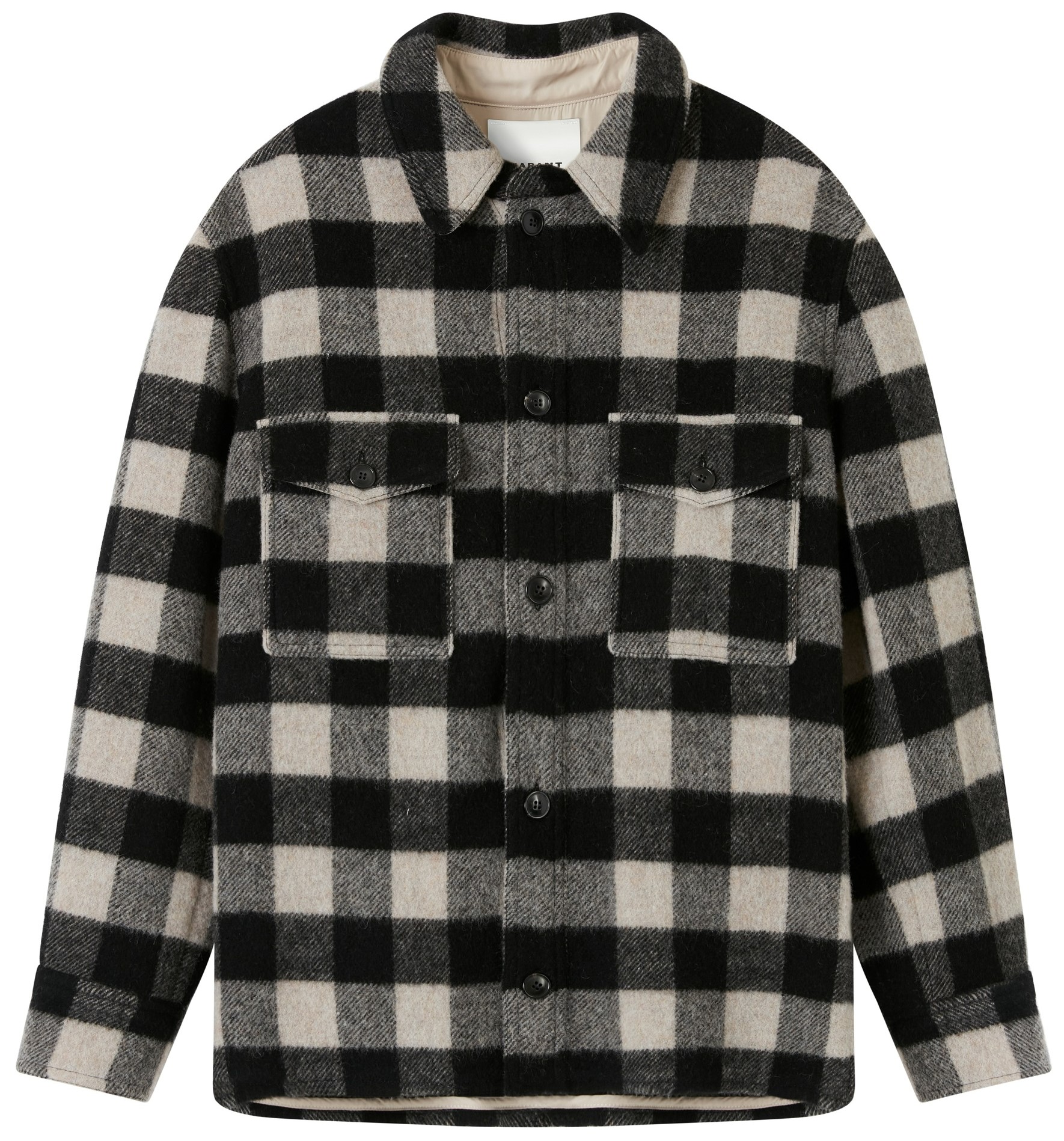 Isabel Marant Kervon Jacket in Black/Grey/Ecru