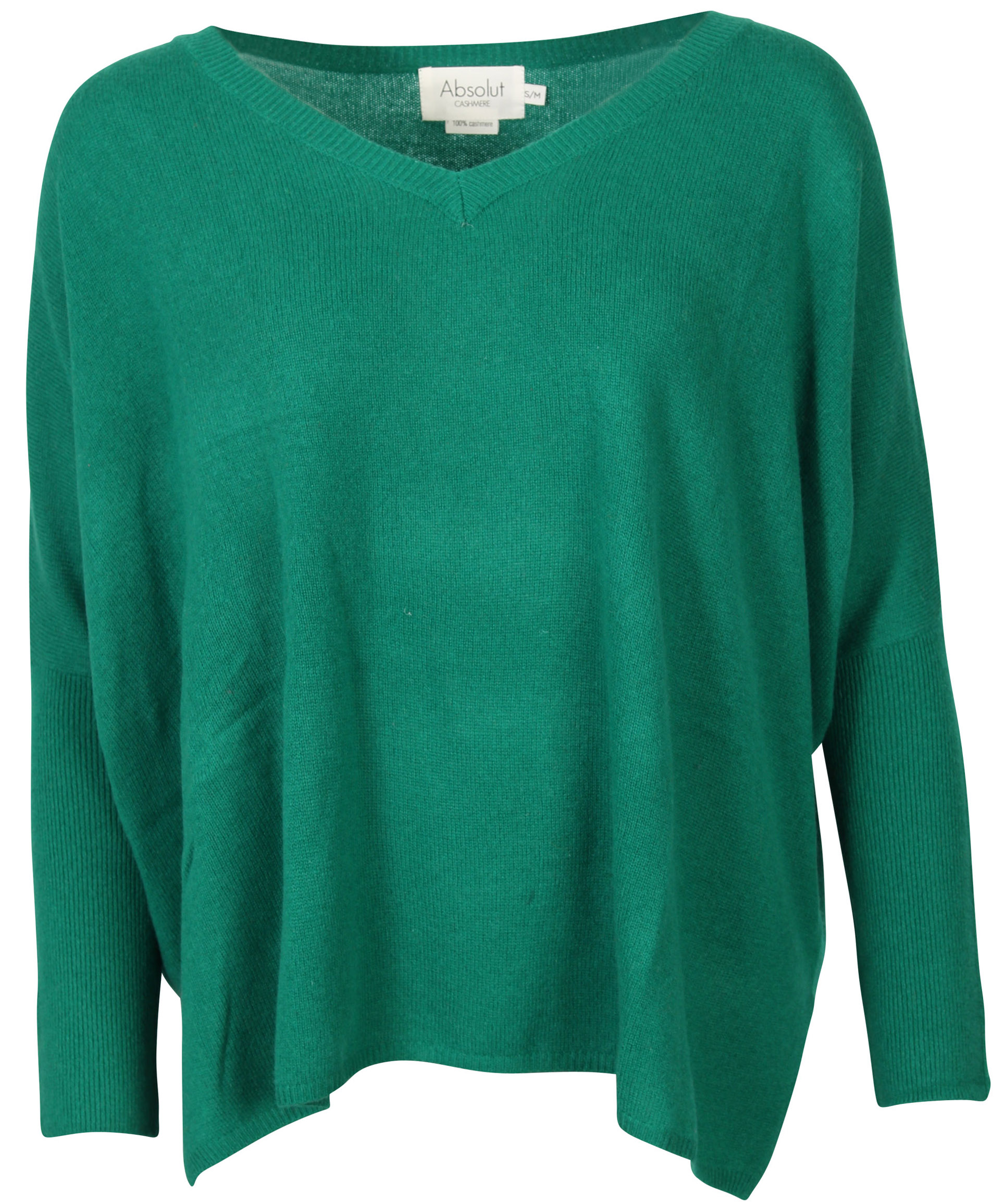 Absolut Cashmere V-Neck Pullover Bottle Green
