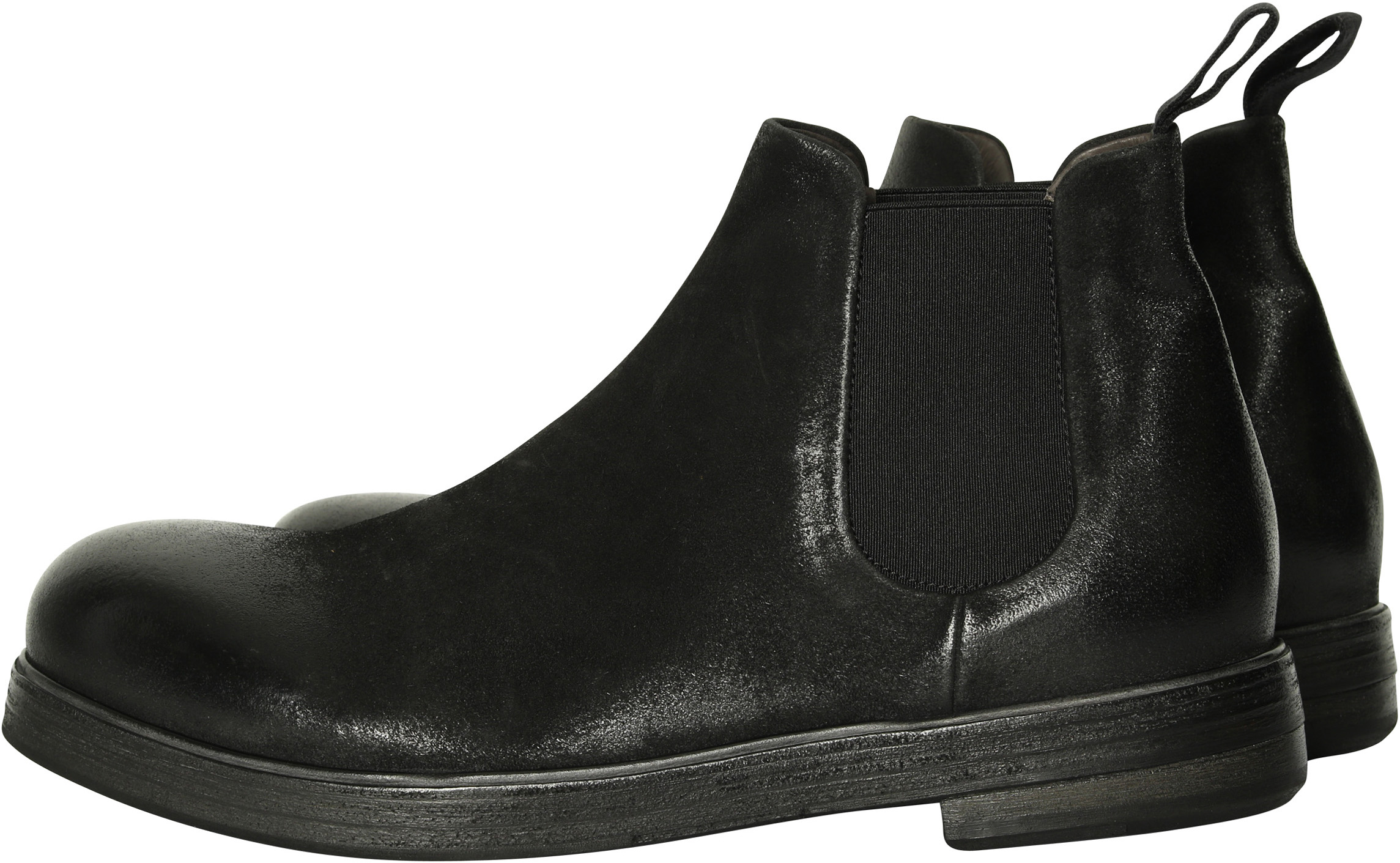 Marsèll Chelsea Boots Vintage Black Deer Leather 43