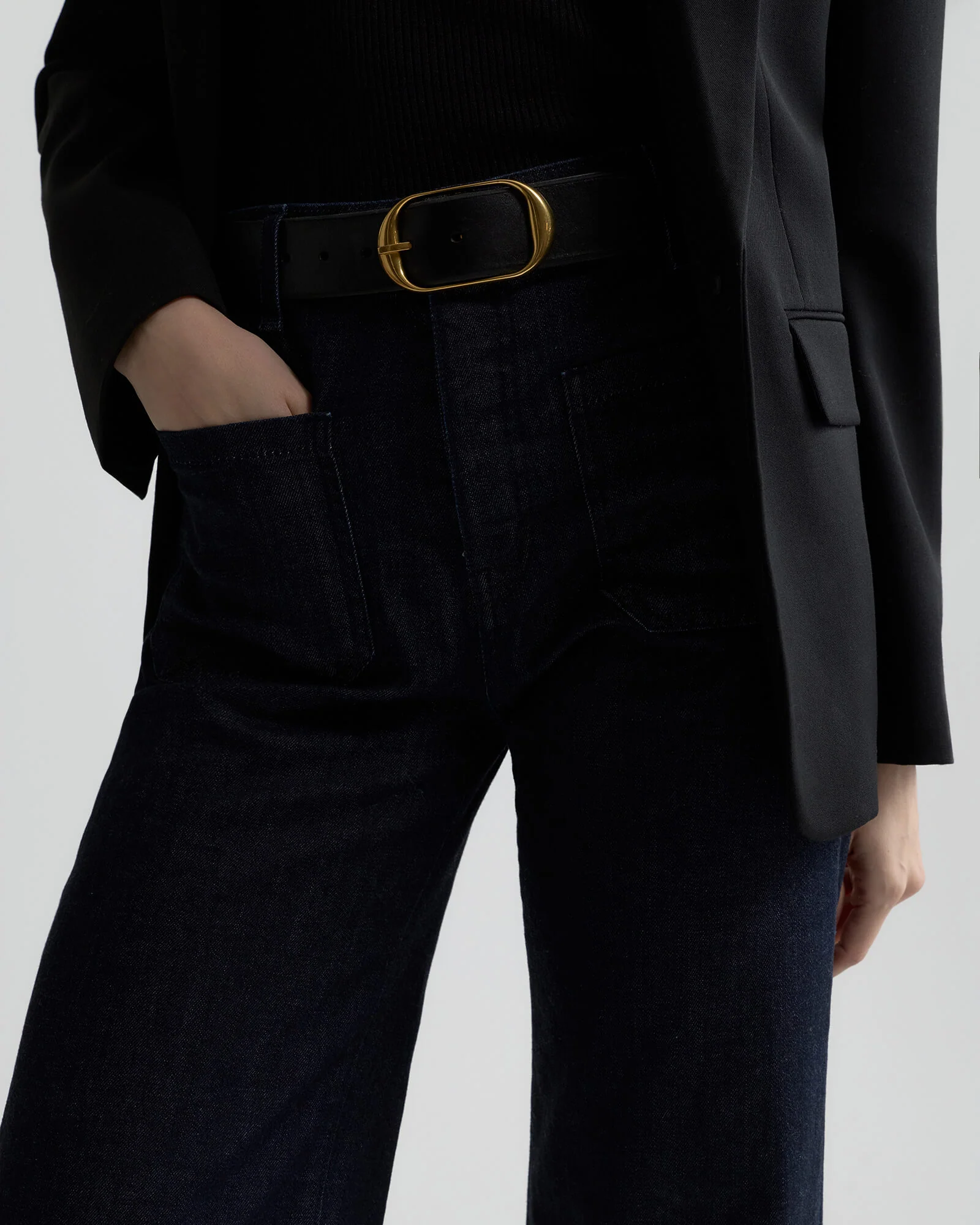 NILI LOTAN Florence Flare Leg Jeans in Indigo Rinse 32