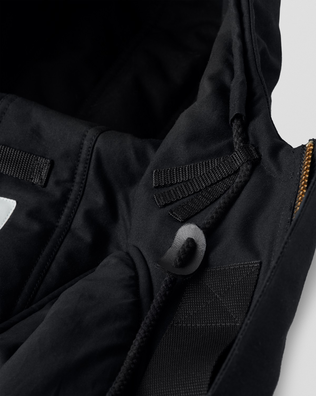 APPLIED ART FORMS Hooded Deck Jacket in Black XXL