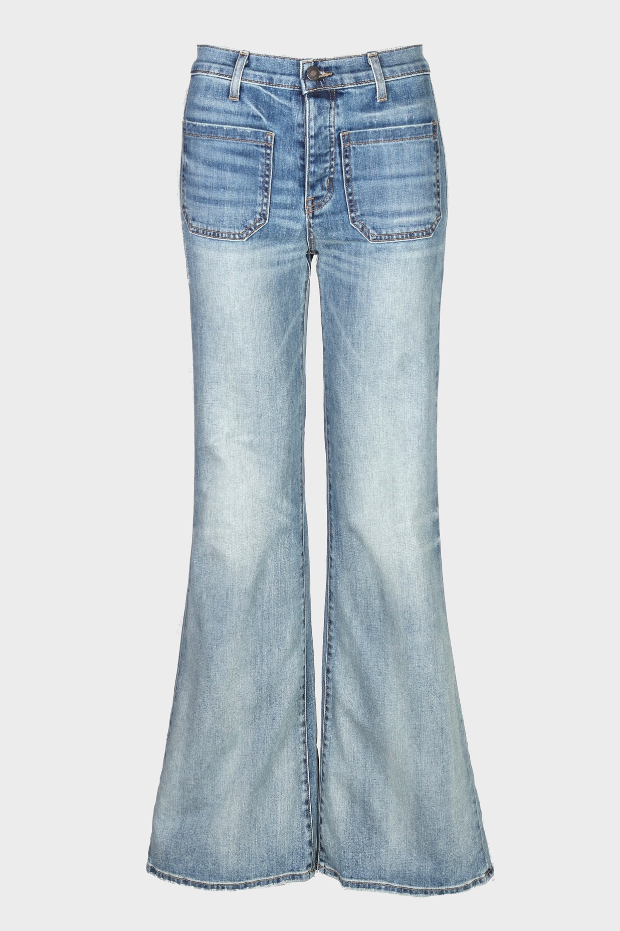 NILI LOTAN Florence Flare Leg Jeans in Summer Wash