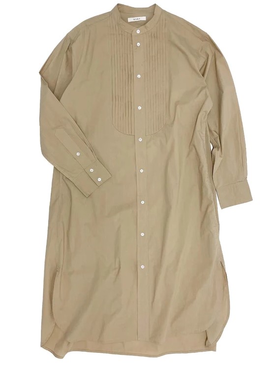 6397 Tuxedo Shirt Dress in Safari