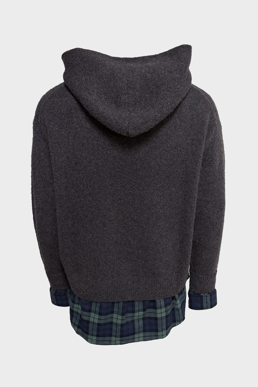 ACNE STUDIOS Layered Wool Hoodie