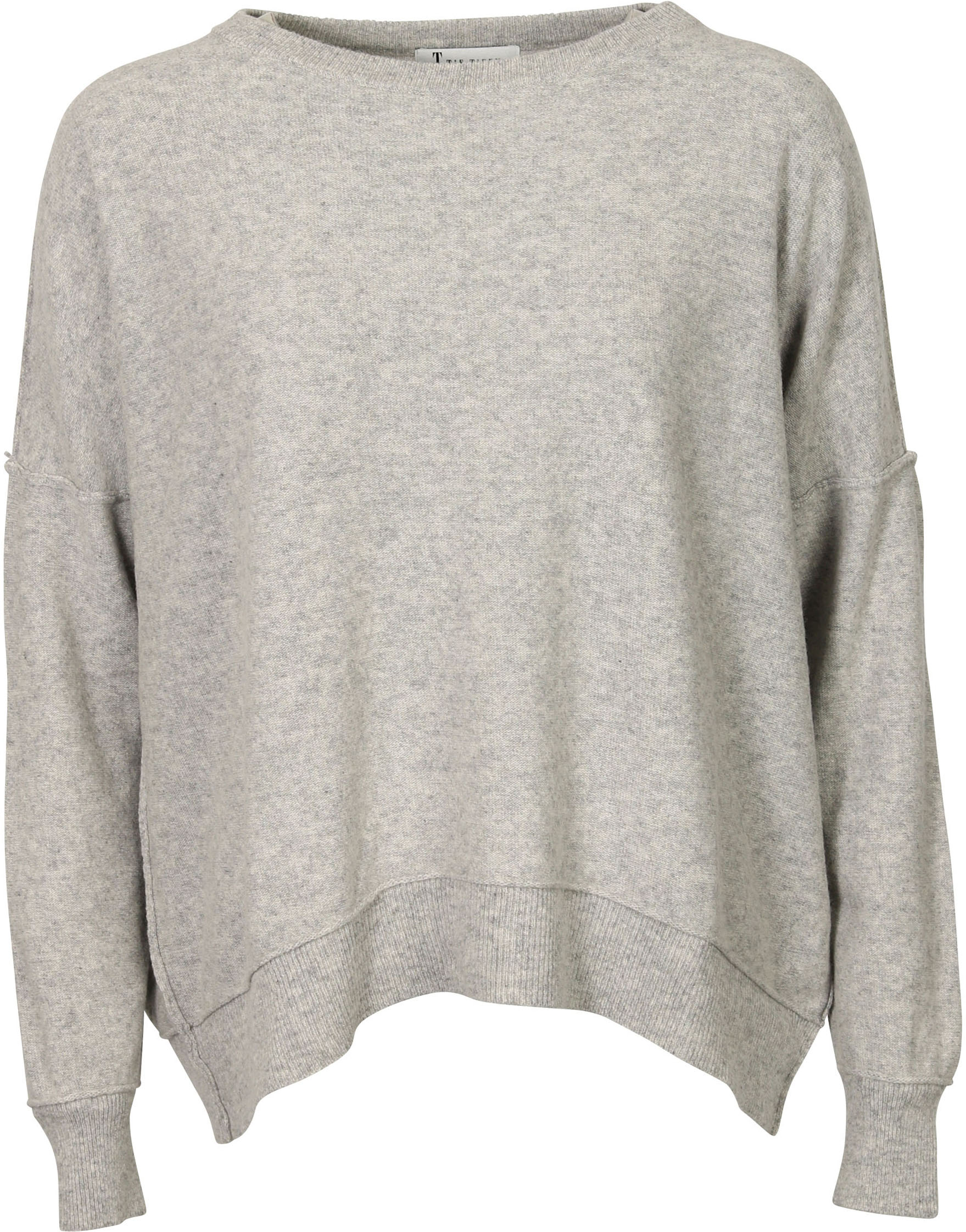 Tif Tiffy Knit Sweater Light Grey S/M