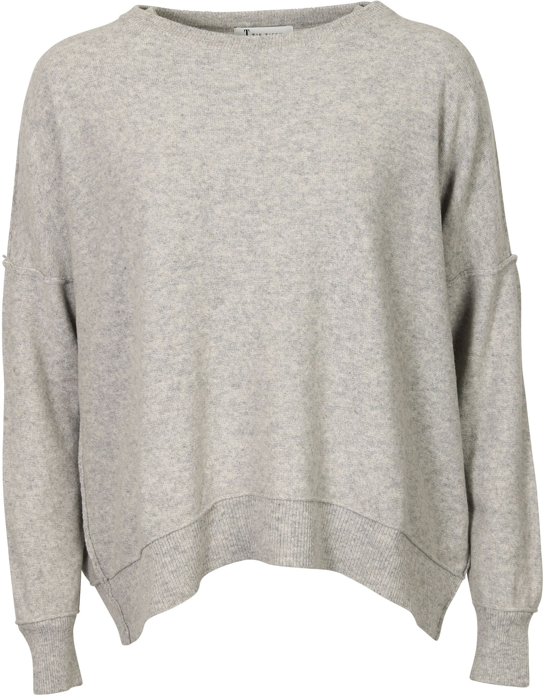 Tif Tiffy Knit Sweater Light Grey