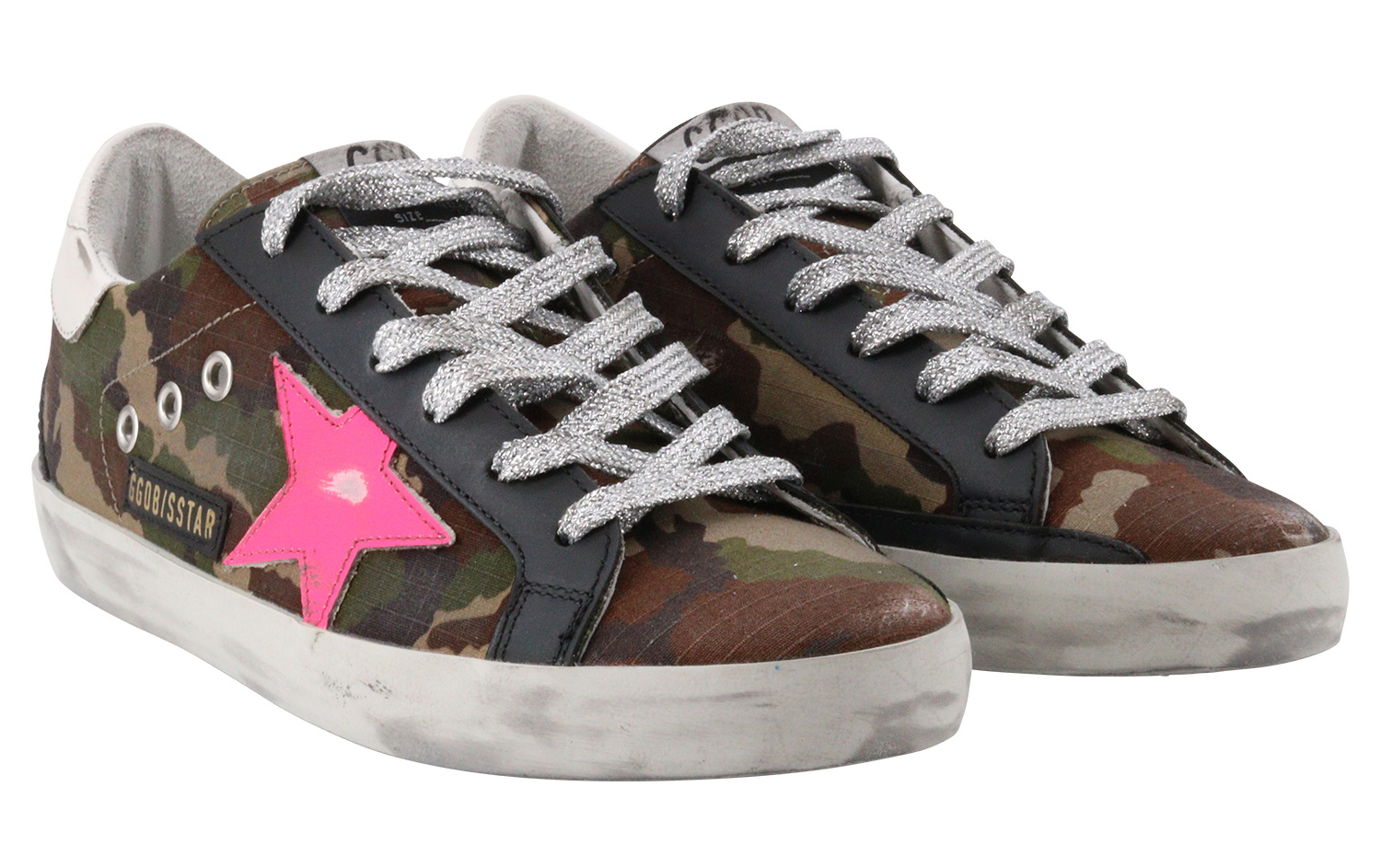 Golden Goose Superstar Camouflage Ripstop Upper Leather Star