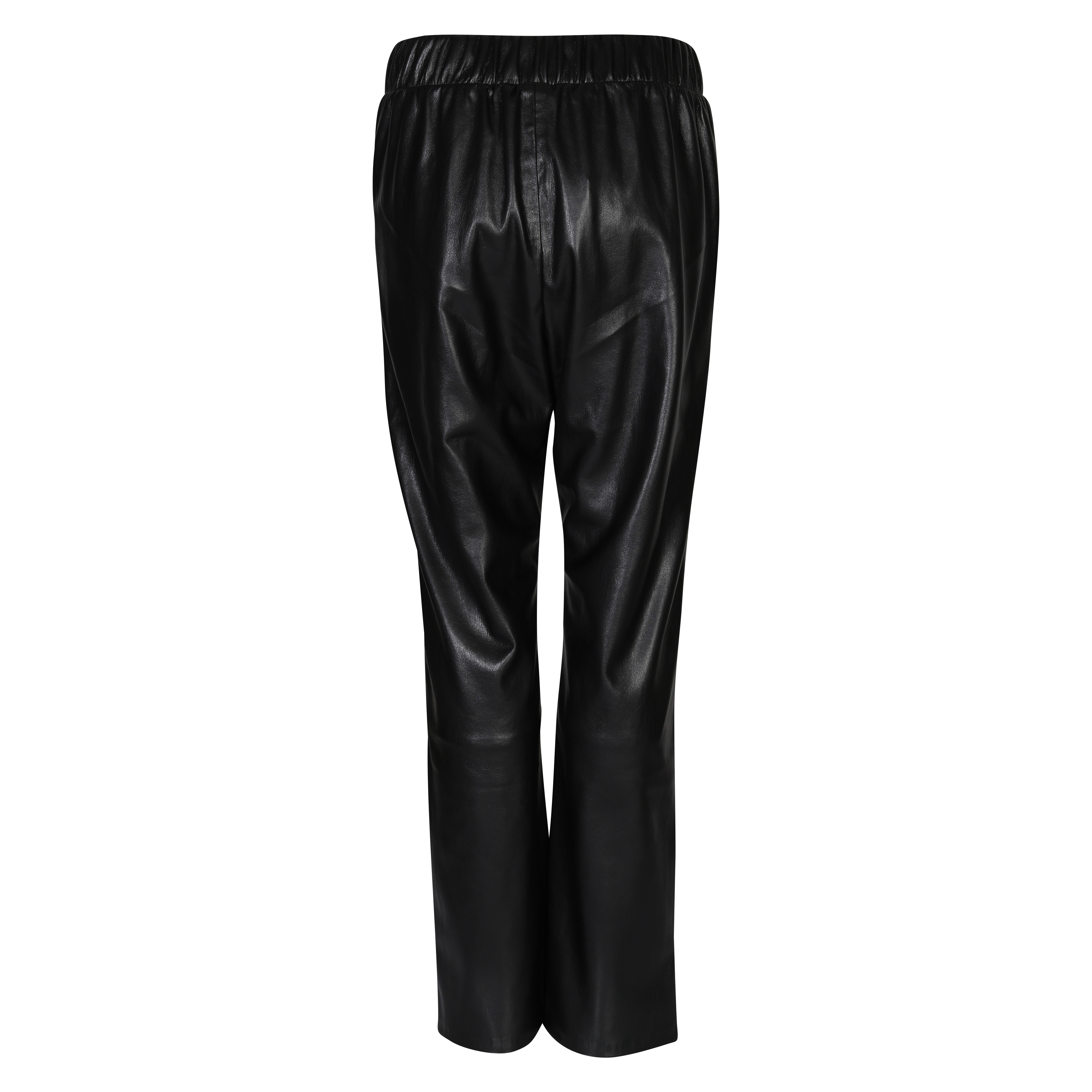 Anine Bing Colton Track Pant Vegan Leather in Black