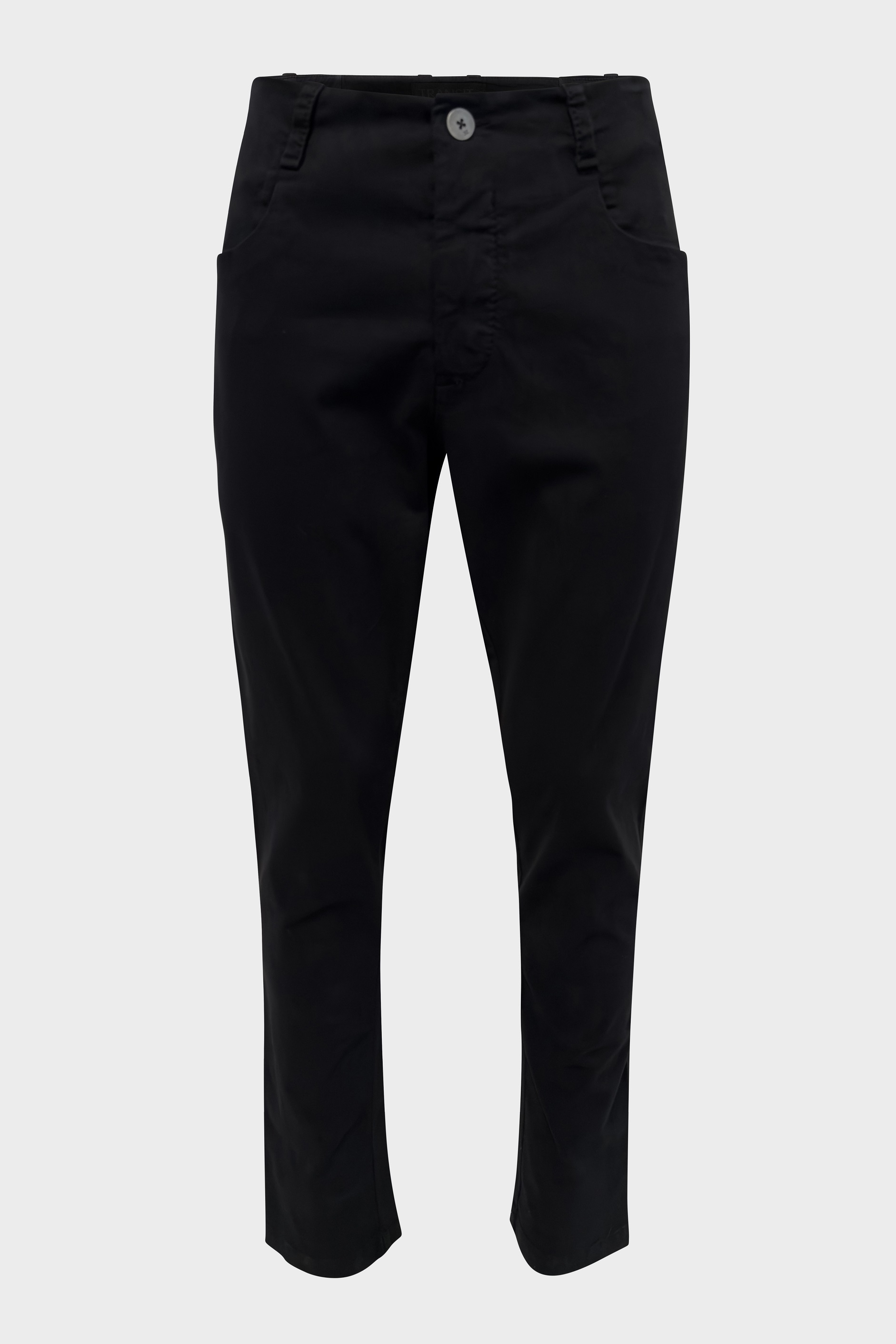 TRANSIT UOMO Cotton Stretch Pant in Black