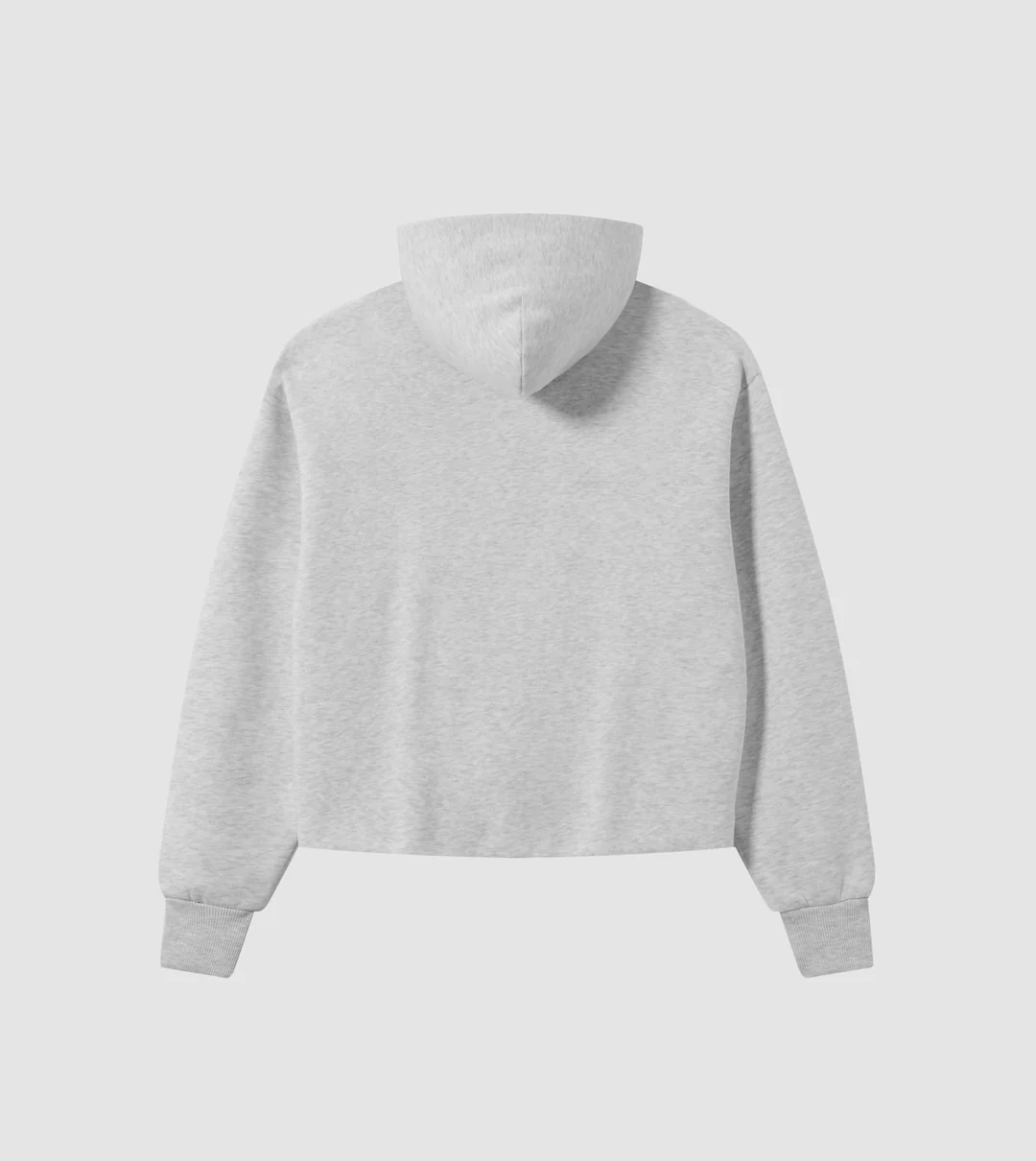 PERPLEX Two Way Zip Hoodie in Heather Grey
