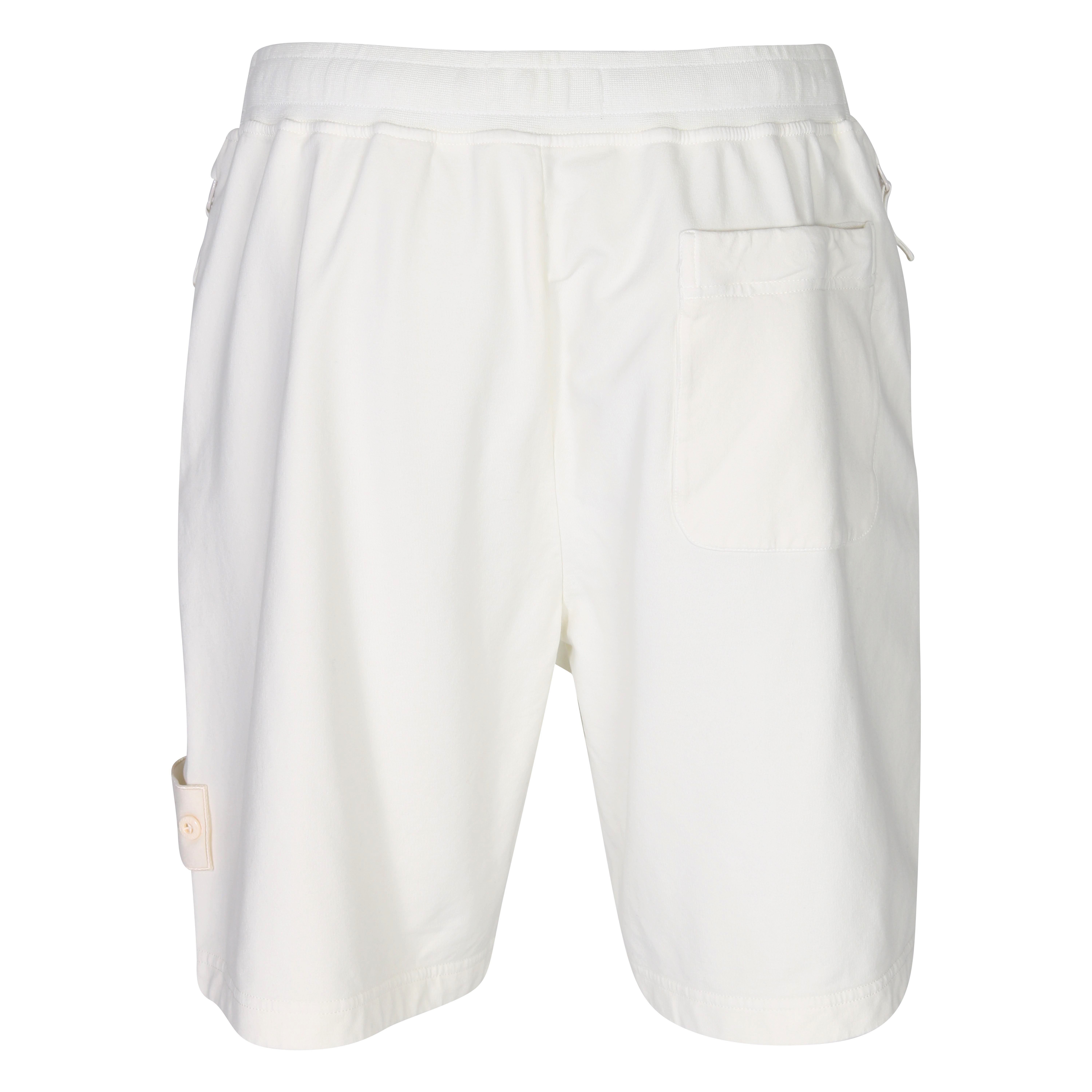Stone Island Ghost Sweat Shorts in Off White L