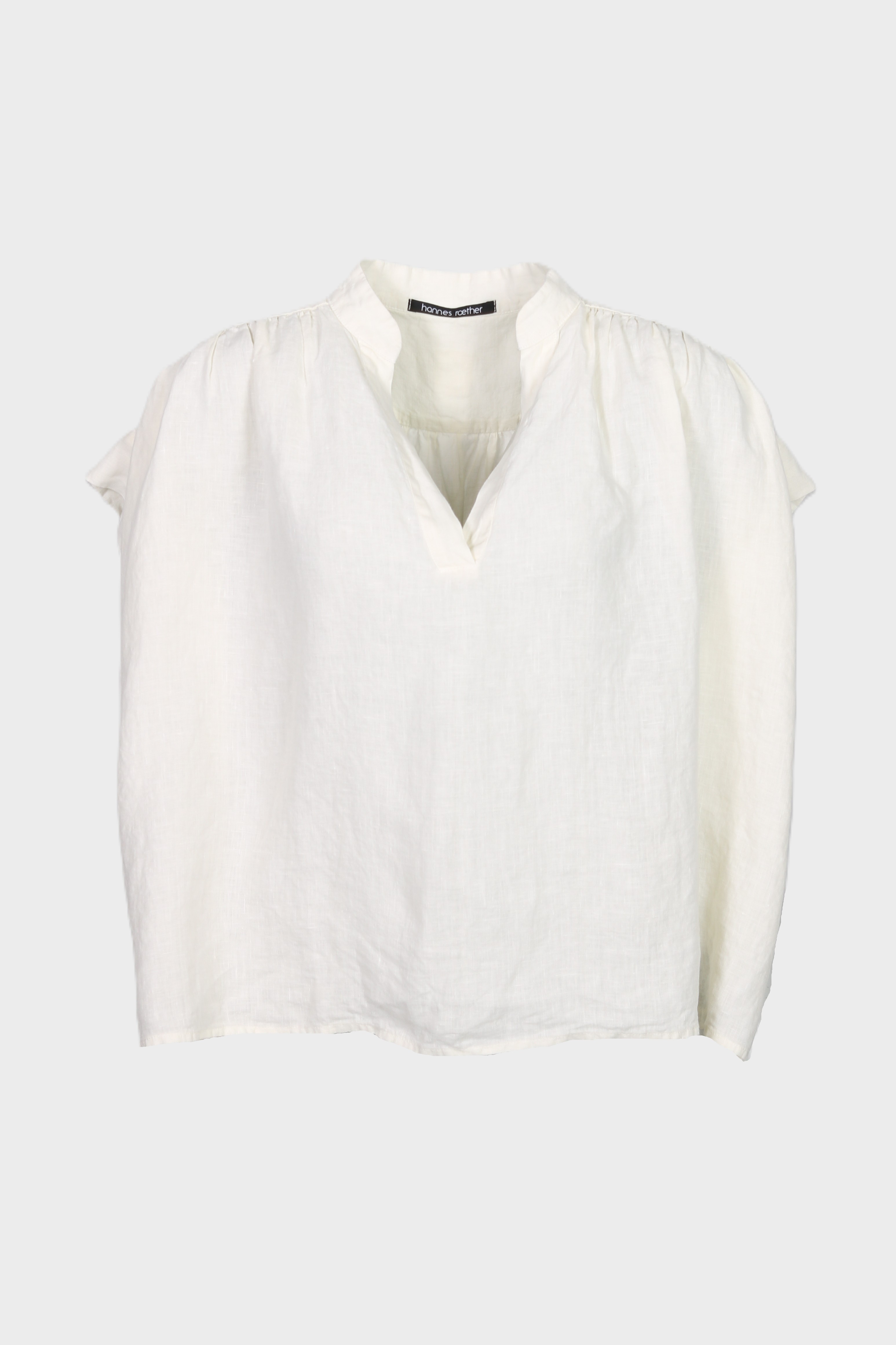 HANNES ROETHER Linen Blouse in Milk