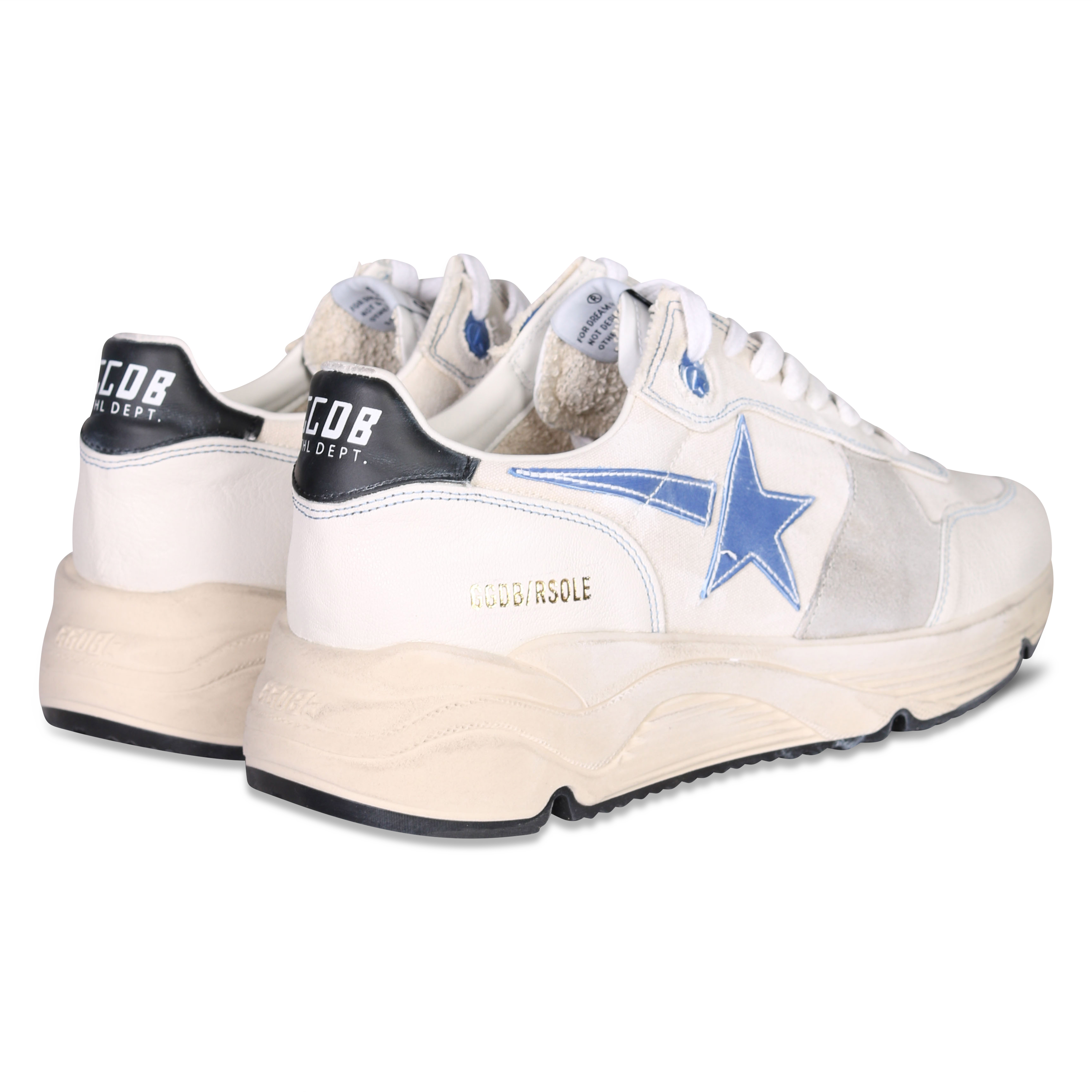 Golden Goose Sneaker Running in Creamy White Ice