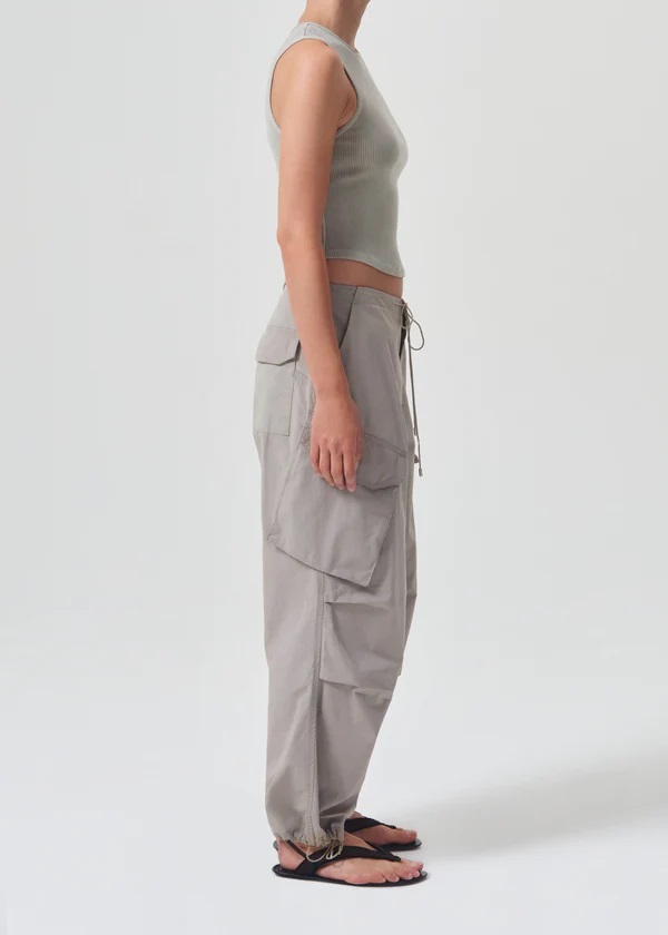 AGOLDE Ginerva Cargo Pant in Taupe XS