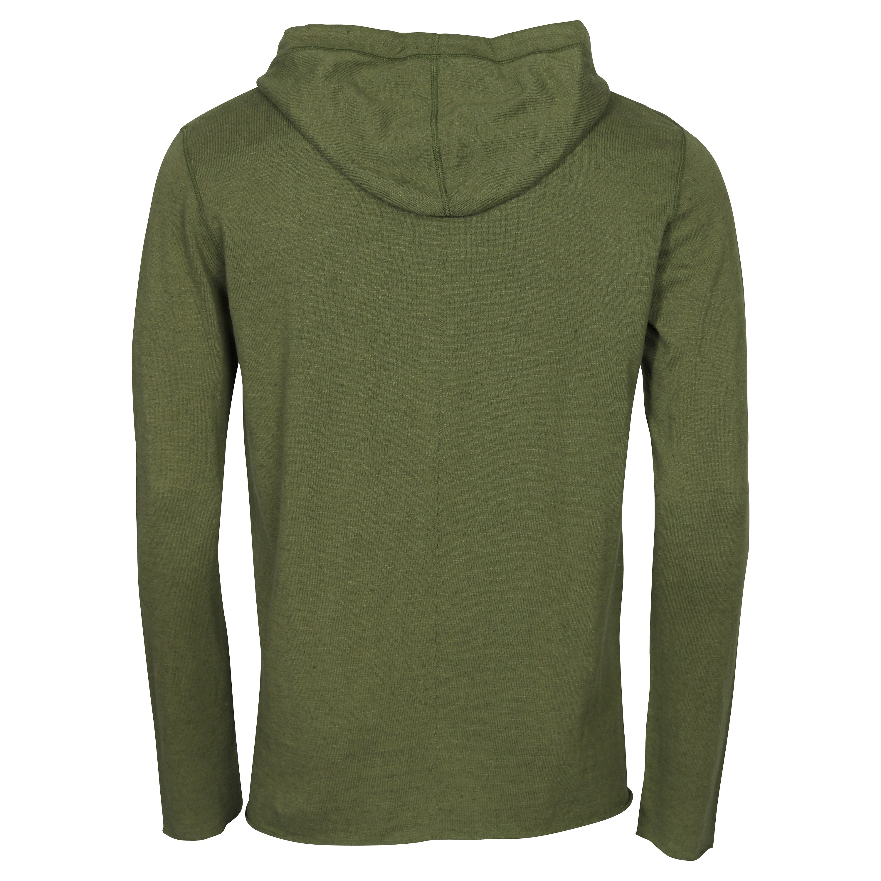 Hannes Roether Knit Hoodie in Pesto