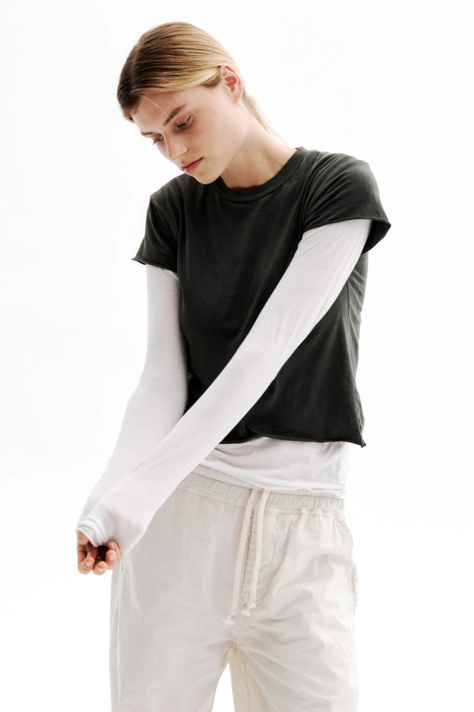 ALL III Stella Light Cotton Longsleeve in White