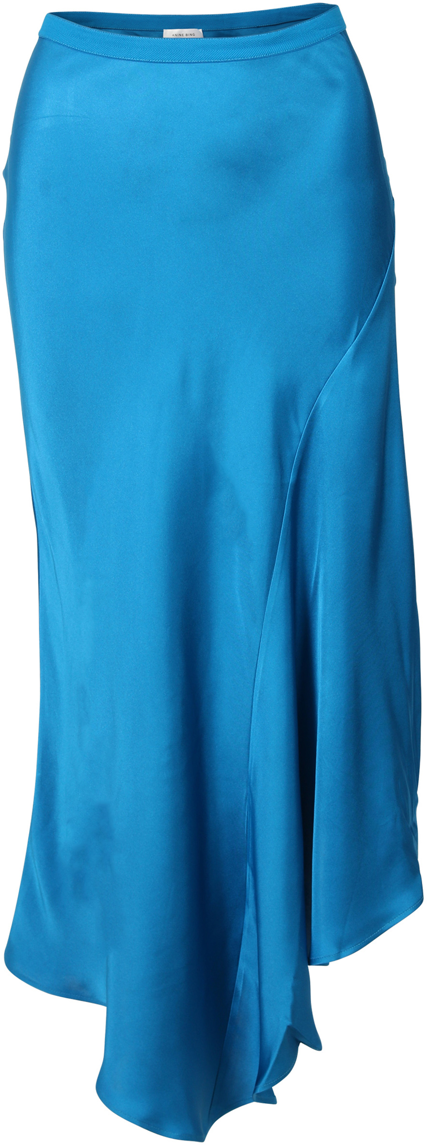 Anine Bing Silk Skirt Bailey Vibrant Blue