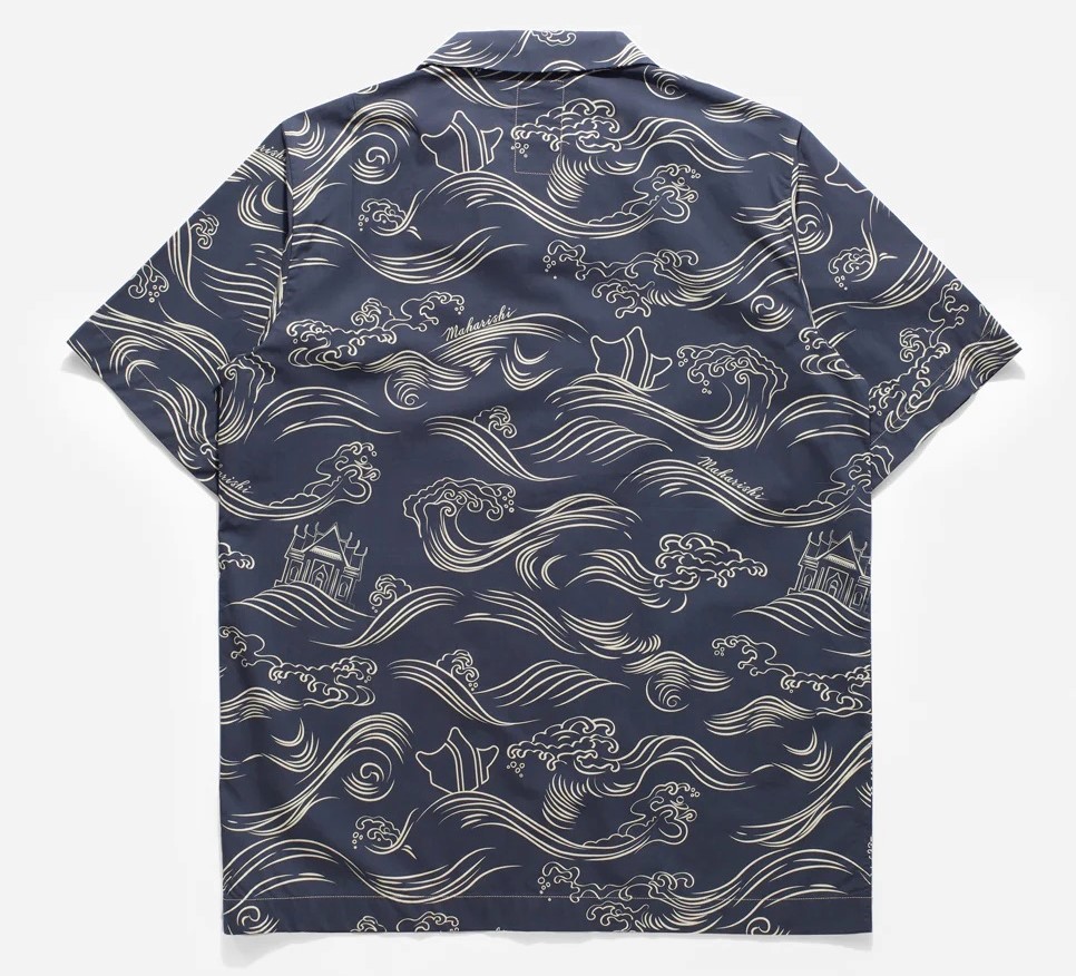 MAHARISHI 4263 Maha Songkran Summer Shirt in Navy