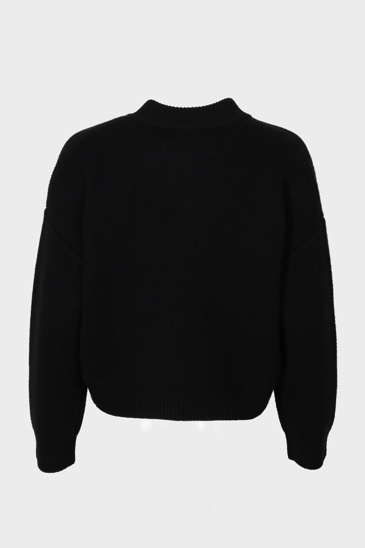 FLONA Heavy Cashmere Cardigan in Black