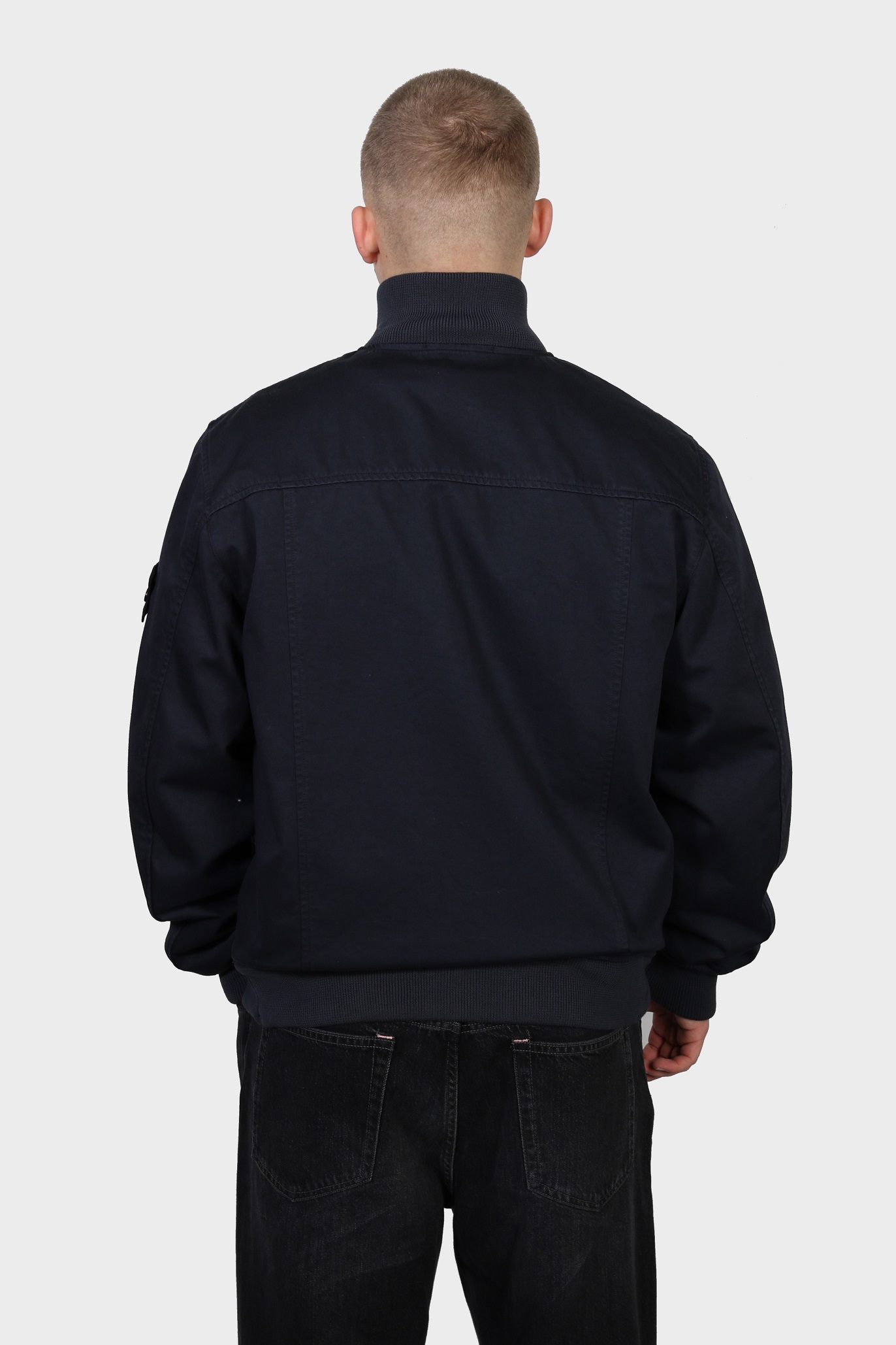 STONE ISLAND Raso Gommato 3L Jacket in Navy STONE ISLAND Raso Gommato 3L Jacket in Navy