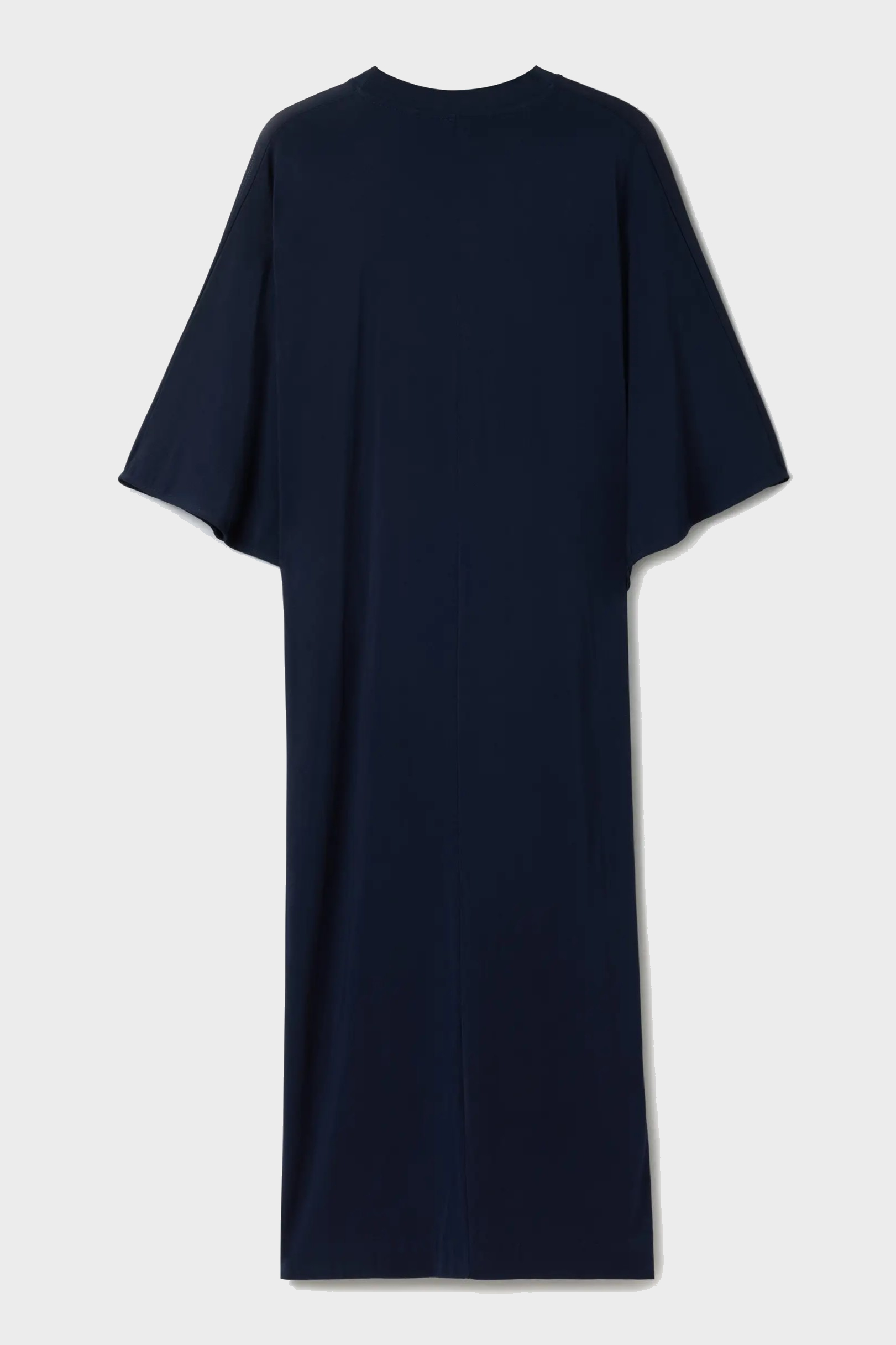 DAGMAR Viscose Kimono Dress in Navy Blue
