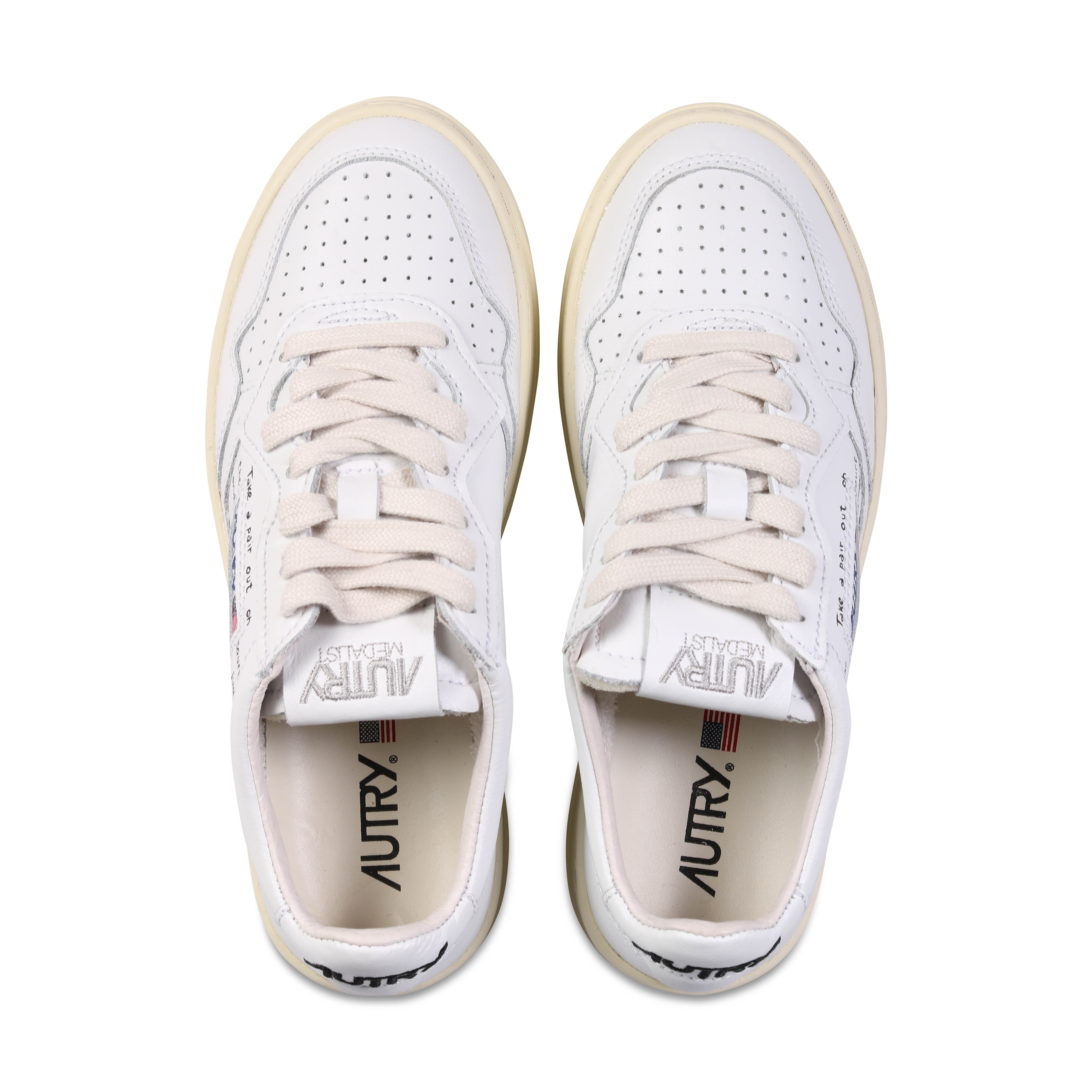Autry Action Shoes Written Low Sneaker White/Black 41