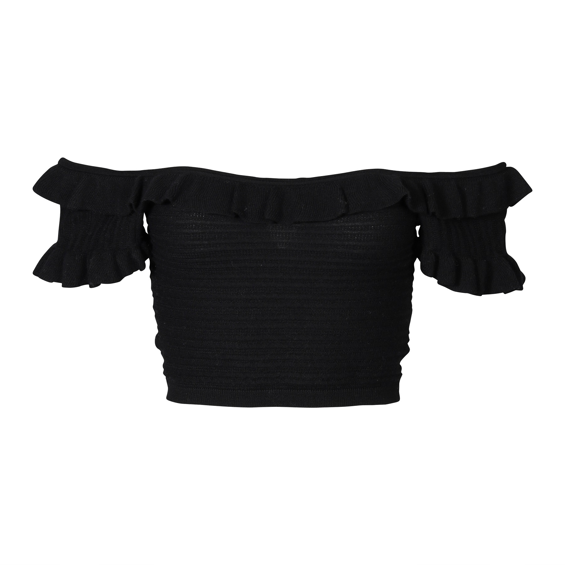 FLONA Cashmere Top in Black M