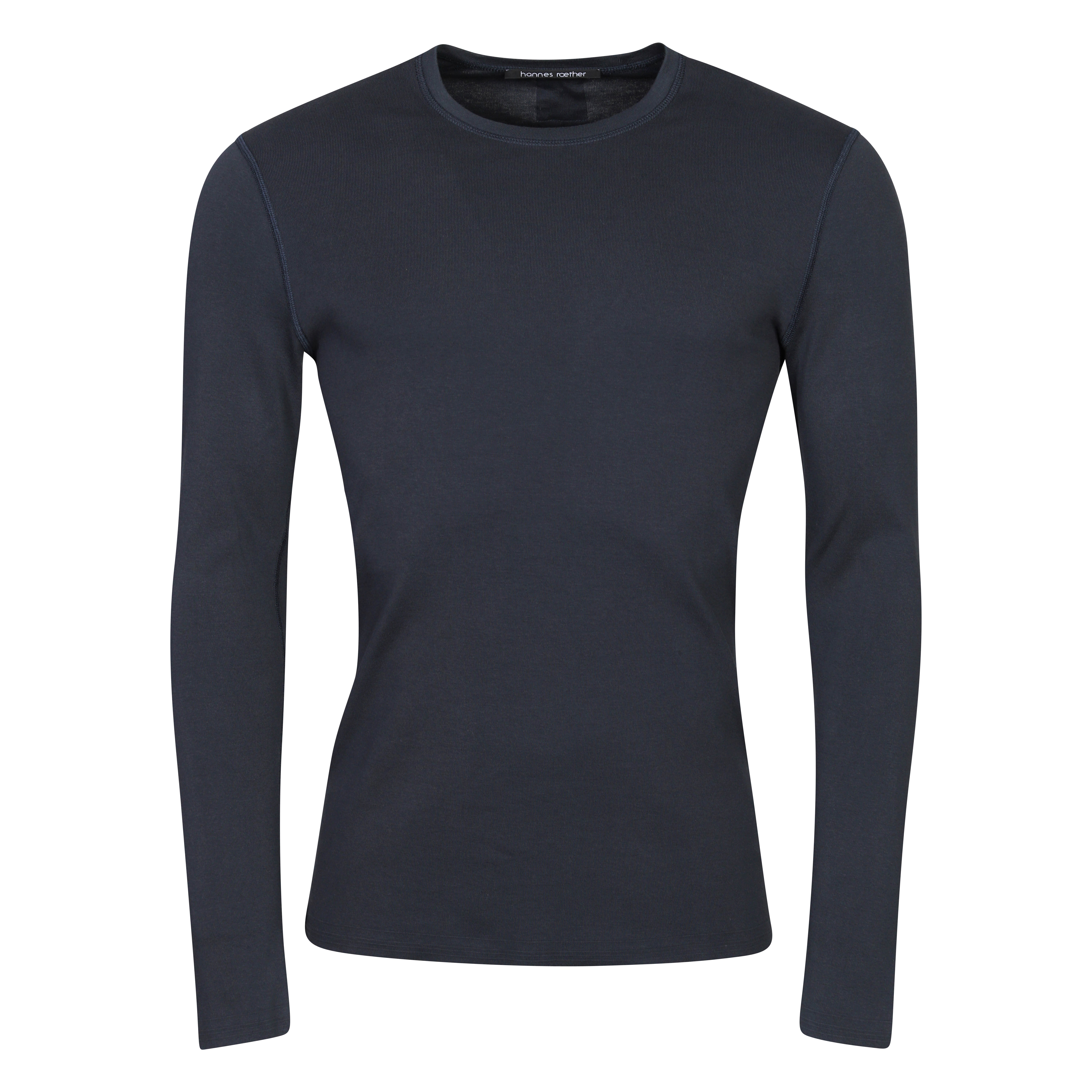 Hannes Roether Longsleeve in Dark Navy 2XL