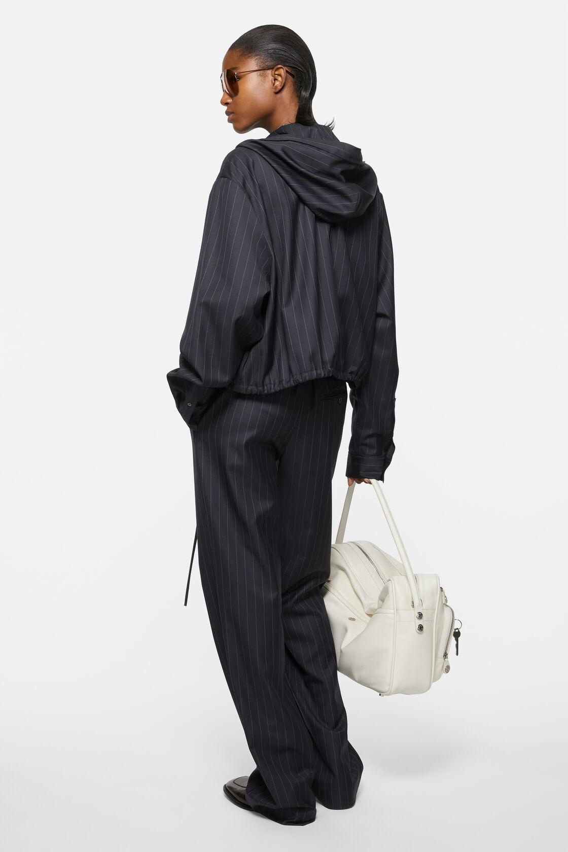 ACNE STUDIOS Pinstripe Jacket in Navy