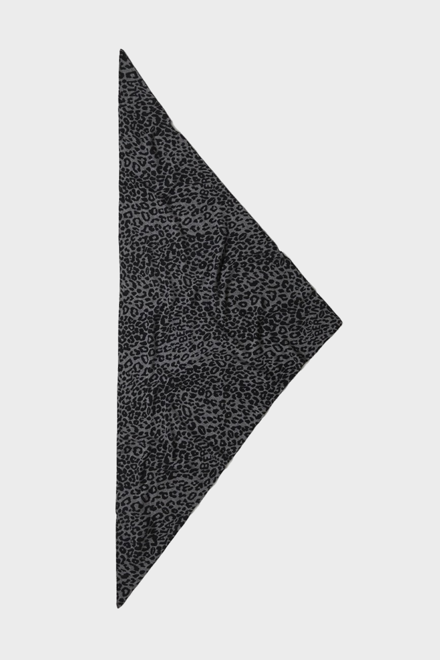 LALA BERLIN Cashmere Scarf in Dark Grey Leo