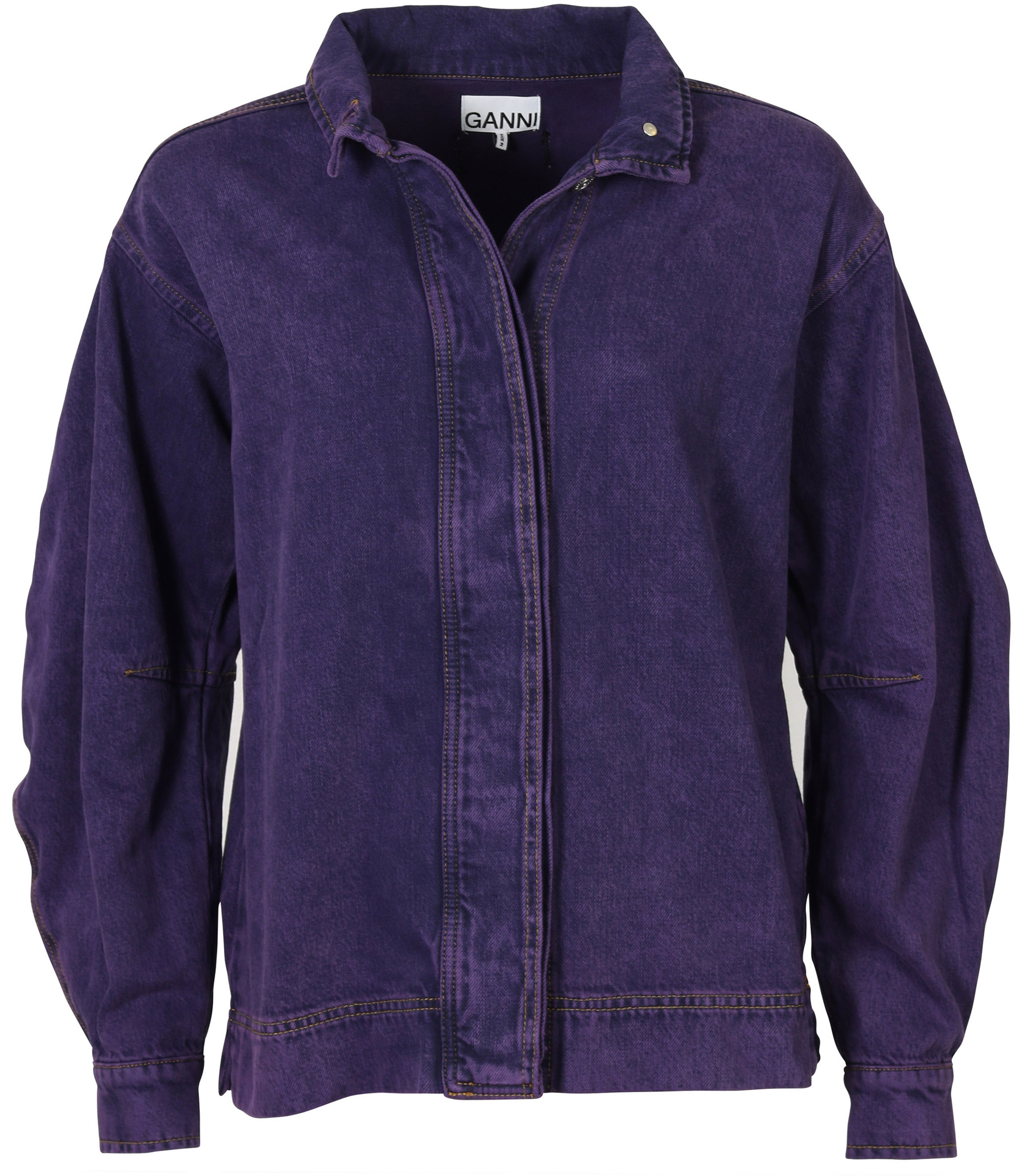 Ganni Denim Jacket Lavender