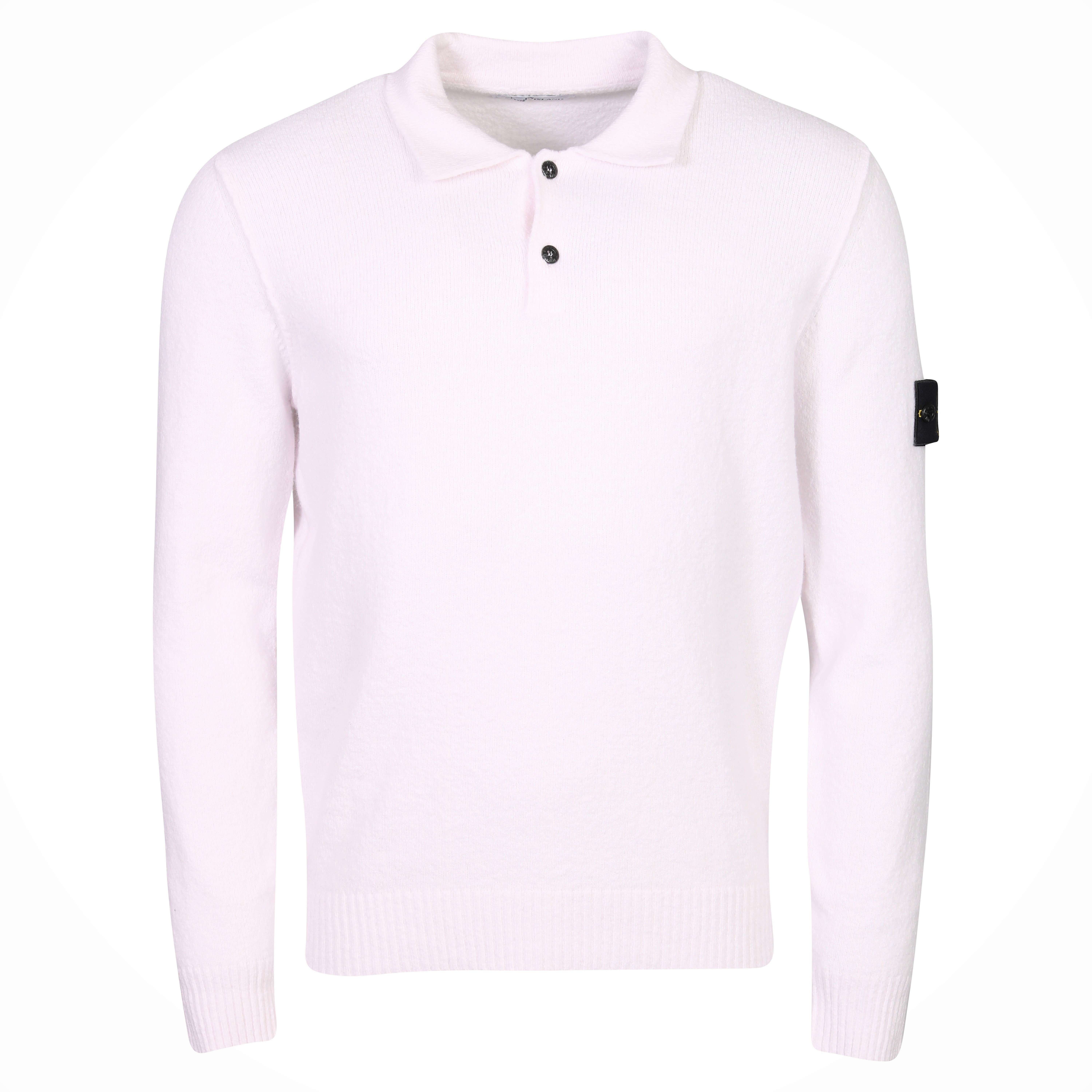 Stone Island Polo Knit Sweater in Light Pink