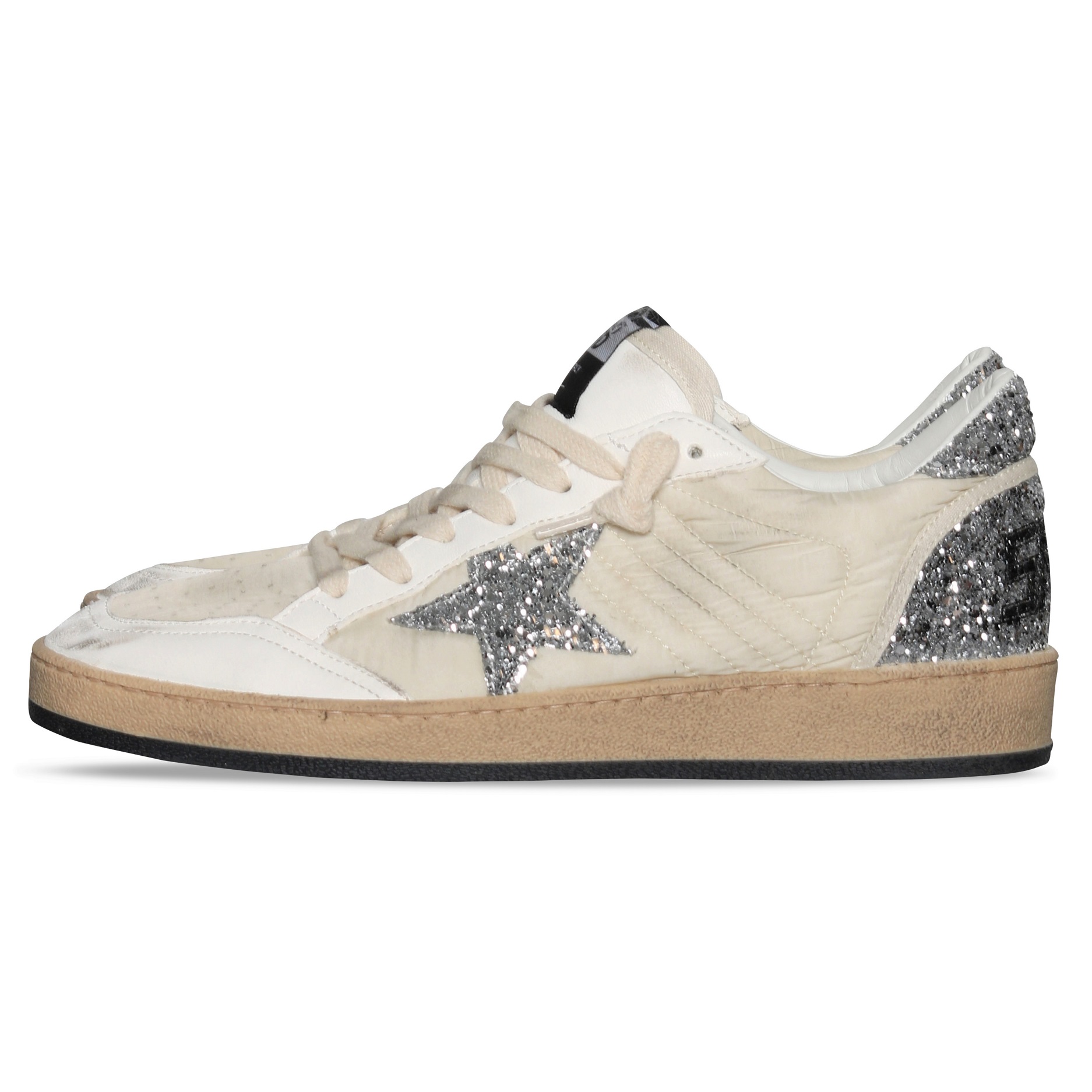 Golden Goose Sneaker Ballstar White/Beige/Silver