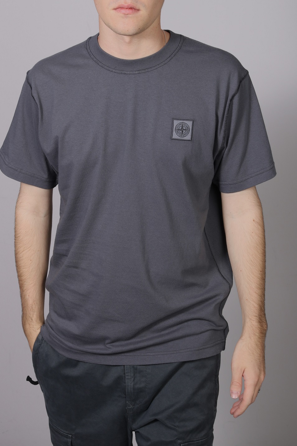 STONE ISLAND T-Shirt in Dark Grey XL