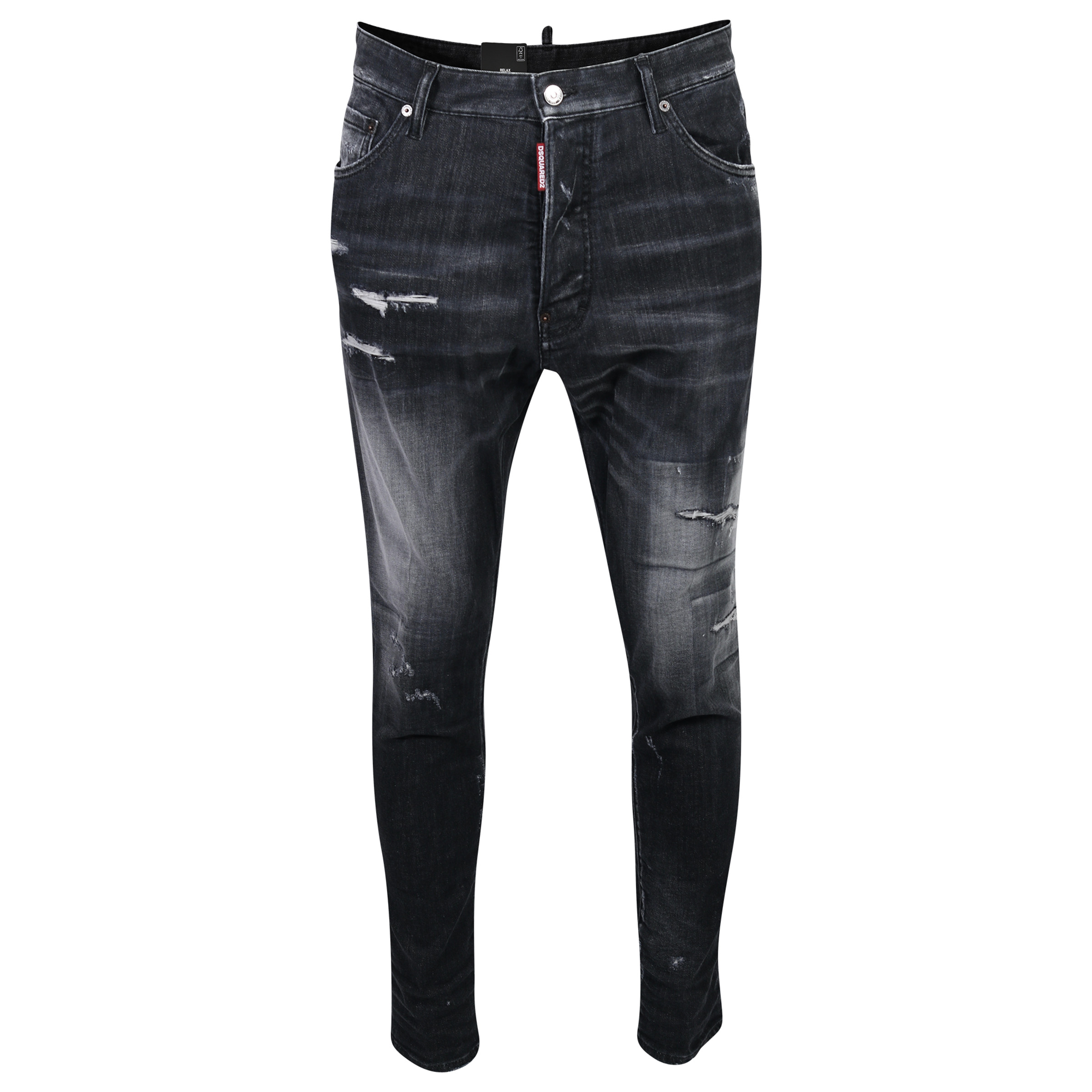 Dsquared Jeans Relax Long Crotch Black Washed