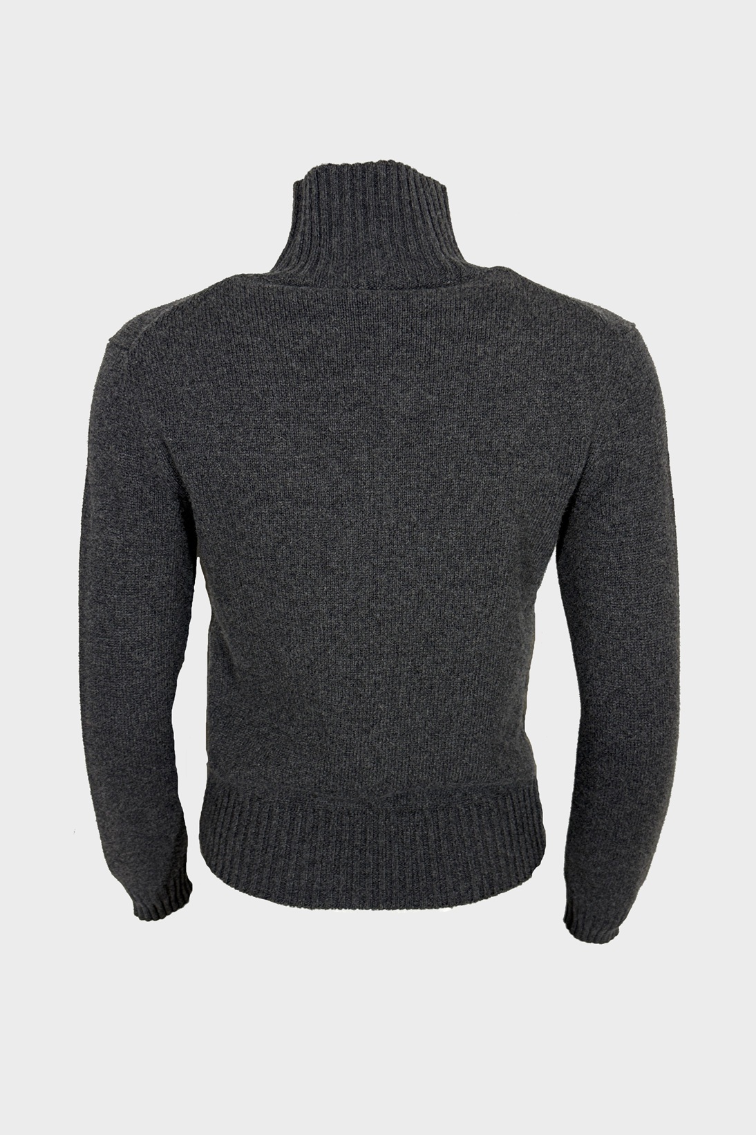 AMI PARIS de Coeur Cashmere Turtleneck Knit Pullover in Anthracite