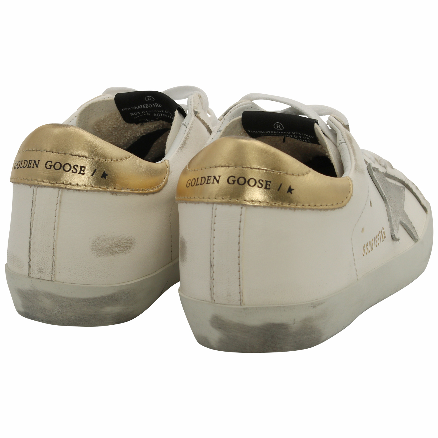 Golden Goose Sneaker Superstar White Leather-Washed Gold 39