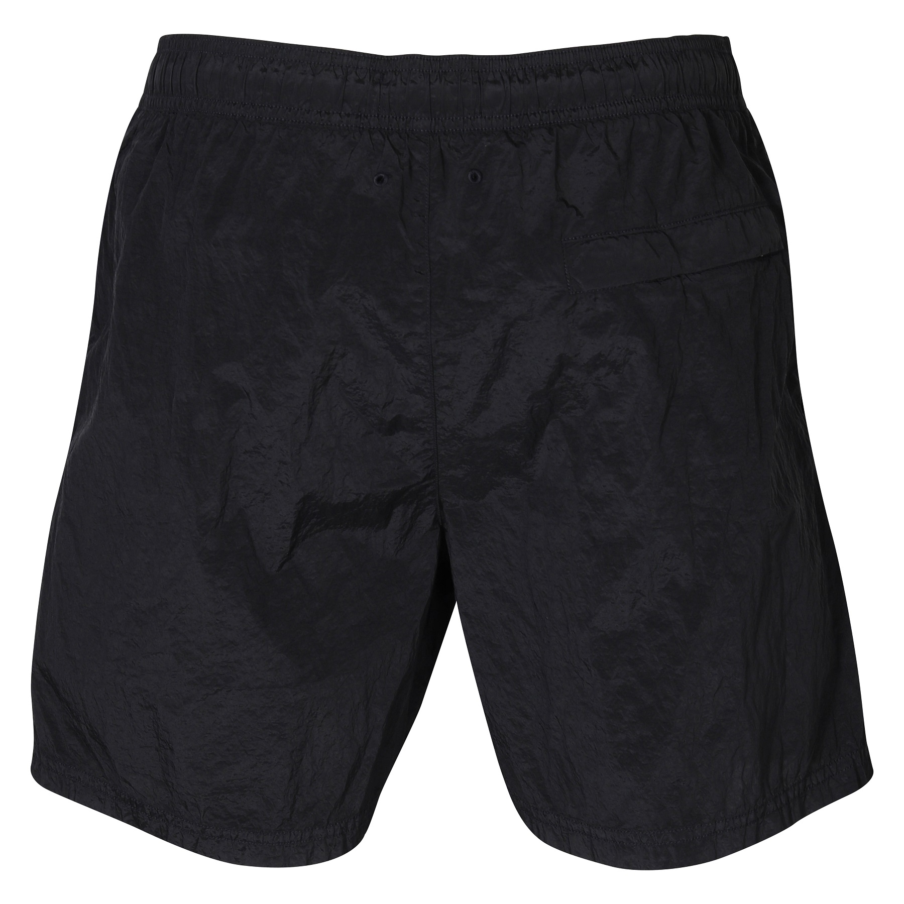 STONE ISLAND Shiny Swim Shorts in Black M
